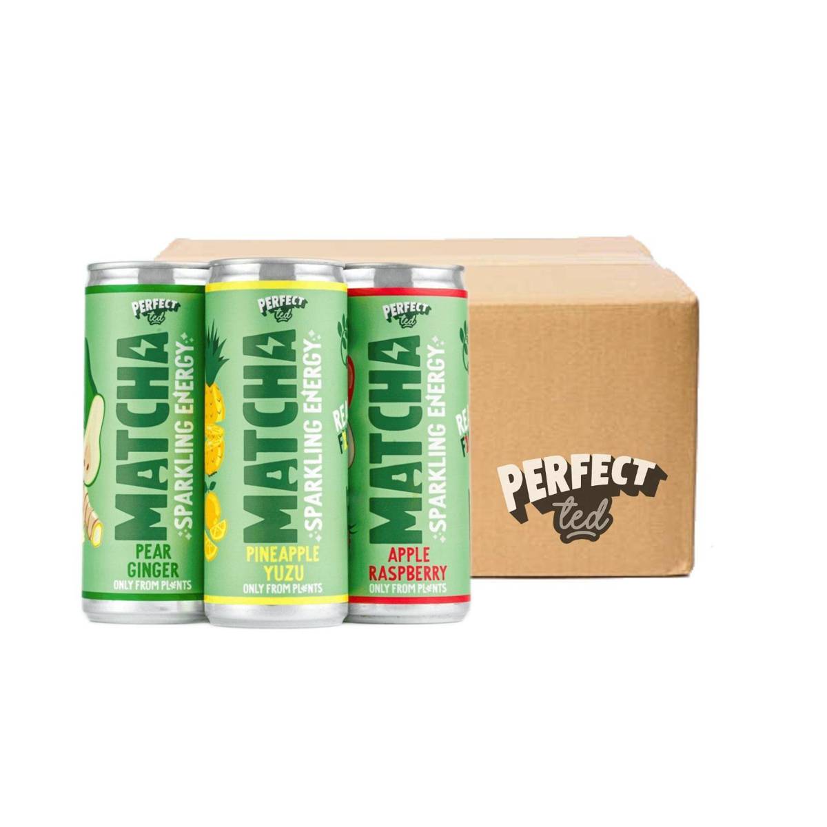 Perfect Ted Sparkling Matcha Energy Variety Pack NTUC FairPrice