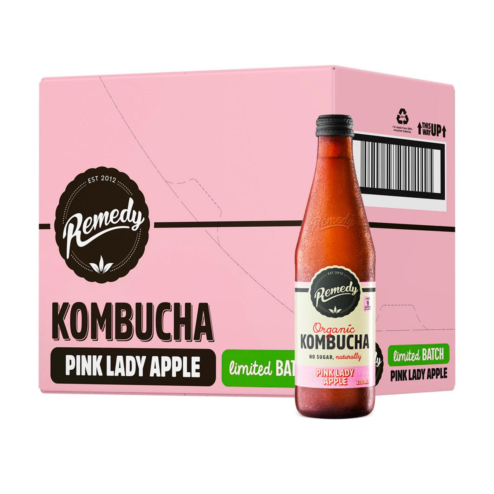 Remedy Organic Kombucha Pink Lady Apple NTUC FairPrice