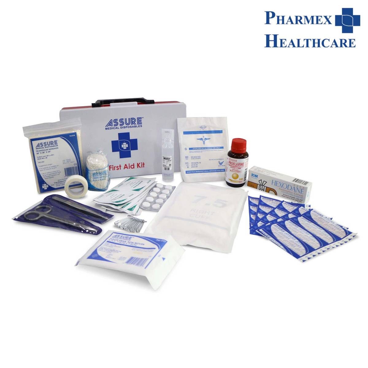 Assure First Aid Box, Complete Small, 23.4cm x 13.5cm x 5.4cm NTUC