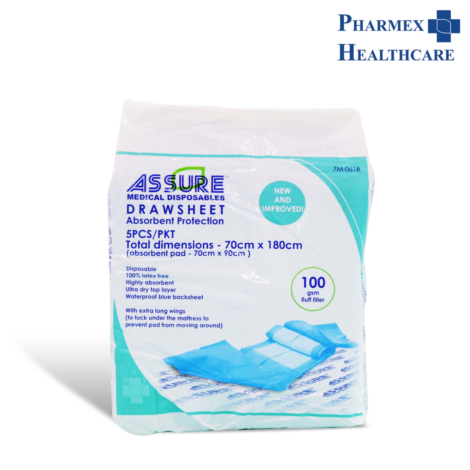 Assure Underpads, Draw Sheet, 70cm x 180cm NTUC FairPrice