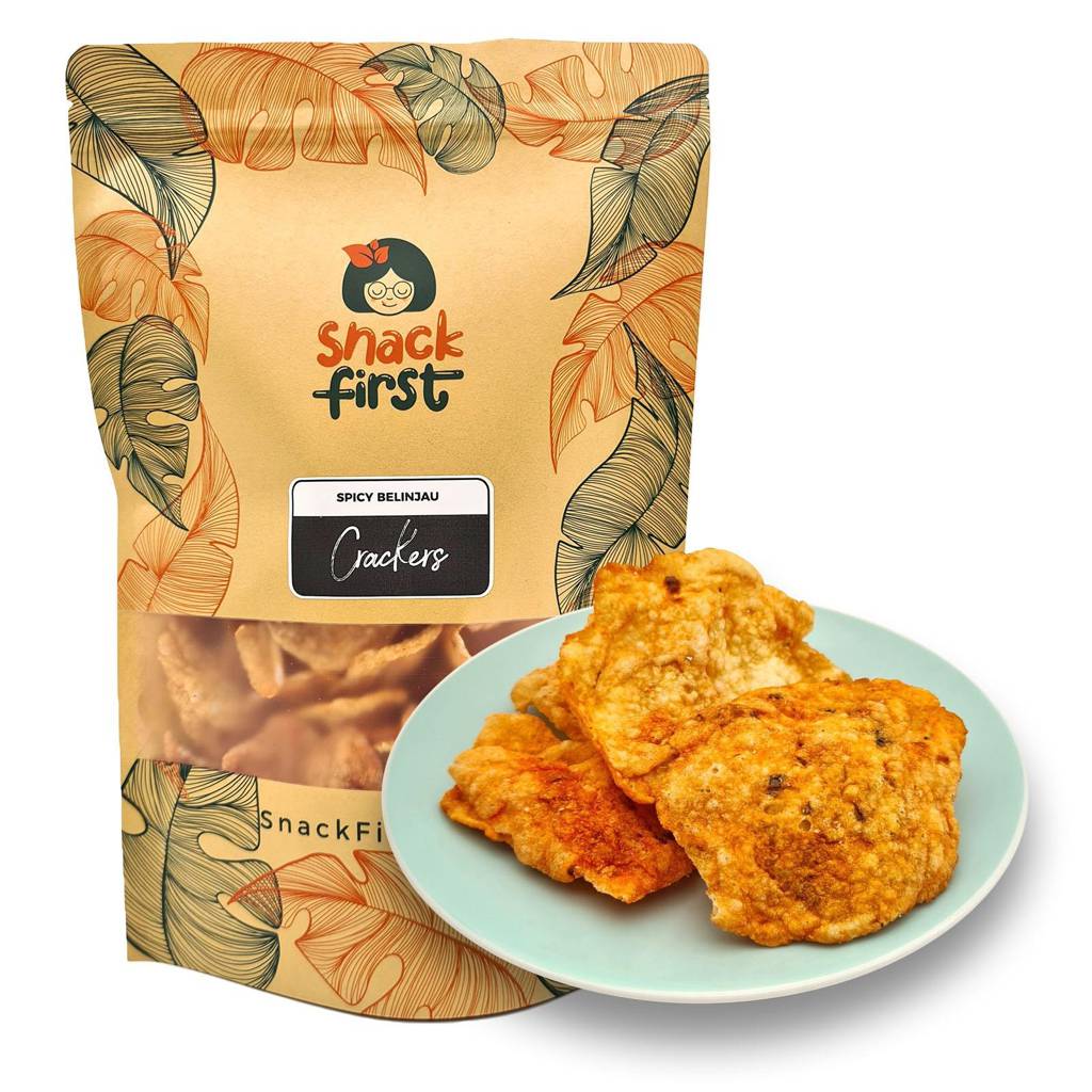 SnackFirst Spicy Belinjau Crackers (Emping Belinjo Chips) NTUC FairPrice