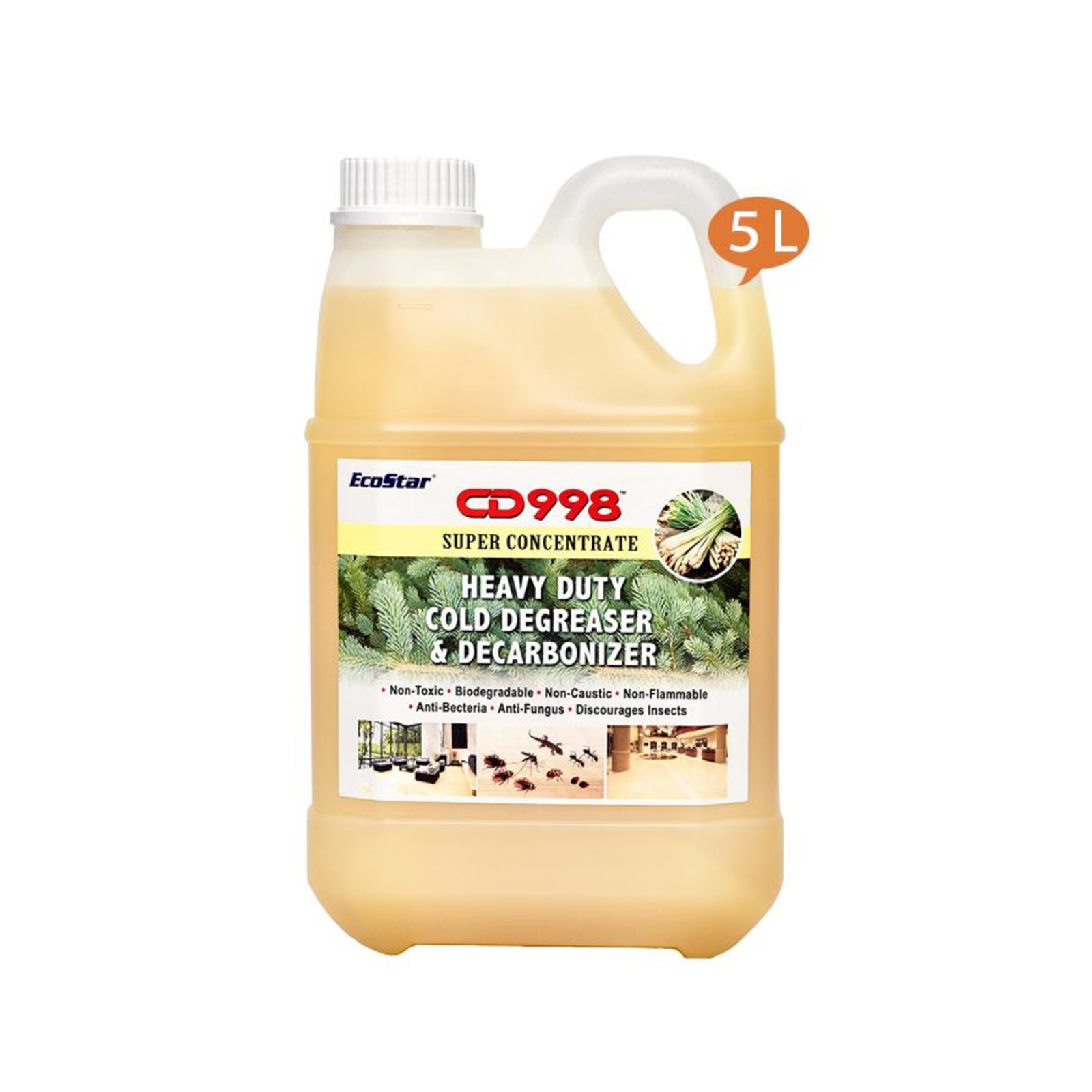 Ecostar Insect Repellent Detergent CD998 Extra 5L(Yellow) NTUC FairPrice