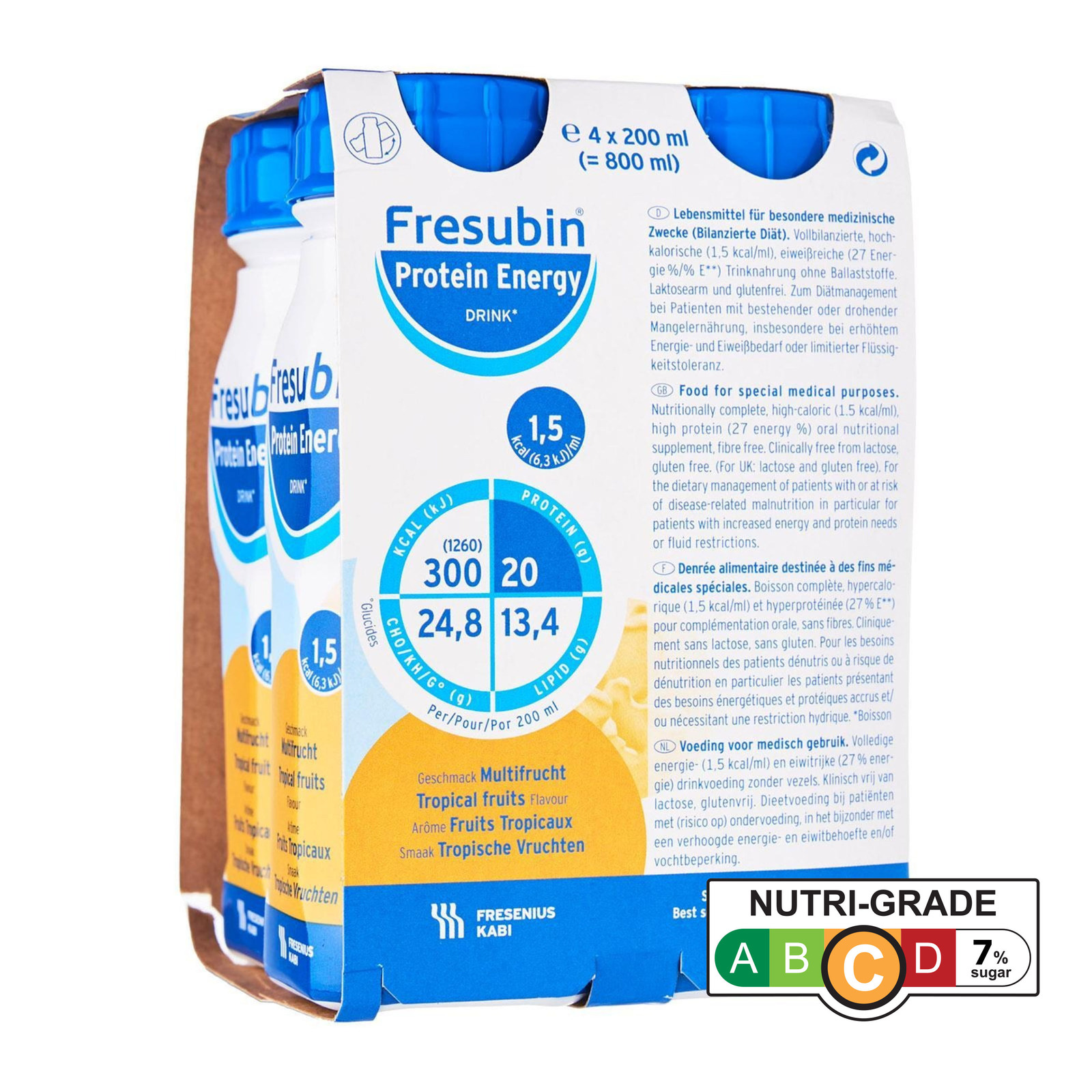 Fresubin Protein Energy Tropical Fruits (4Pack) NTUC FairPrice