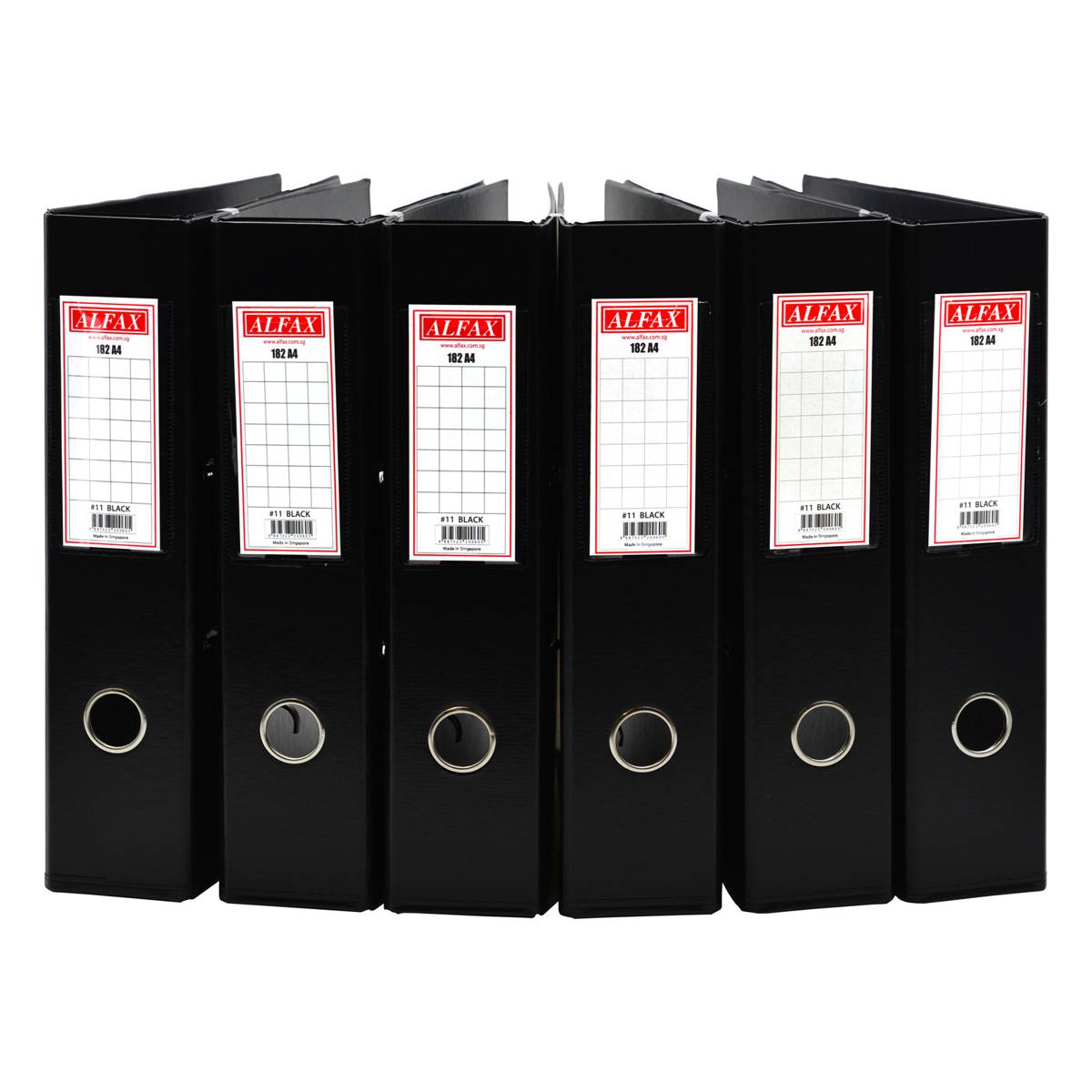 Alfax 182A Pvc Arch File 3inches A4 Black #11 | NTUC FairPrice