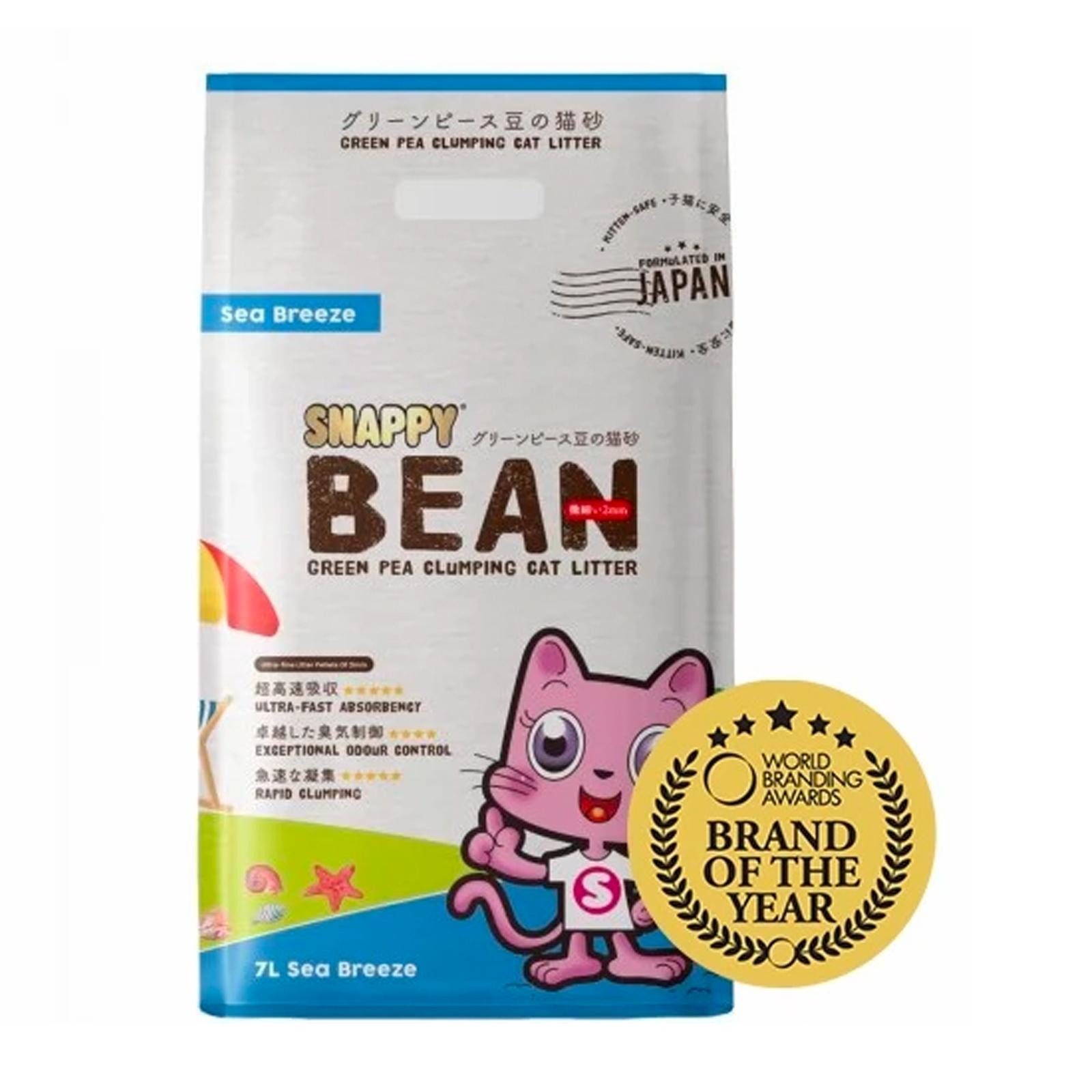 Snappy Bean Green Pea Cat Litter Sea Breeze NTUC FairPrice