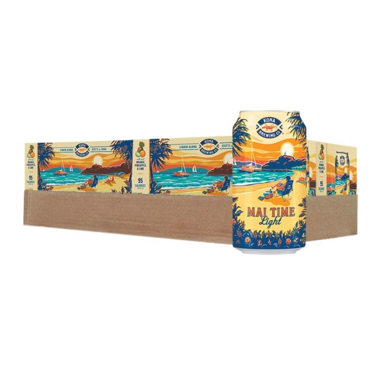 Kona Mai Time Light Wheat Ale With Pineapple, Orange & Lime NTUC