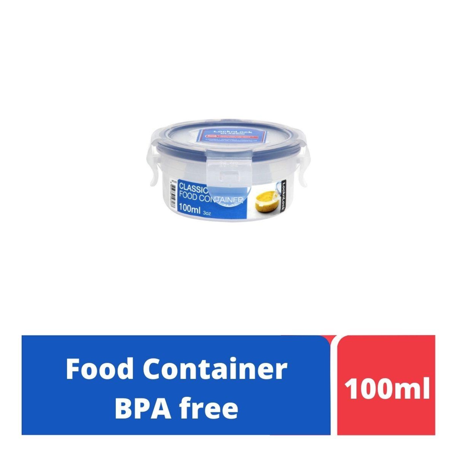 LOCK&LOCK Classic Airtight Food Container Round 100ml NTUC FairPrice