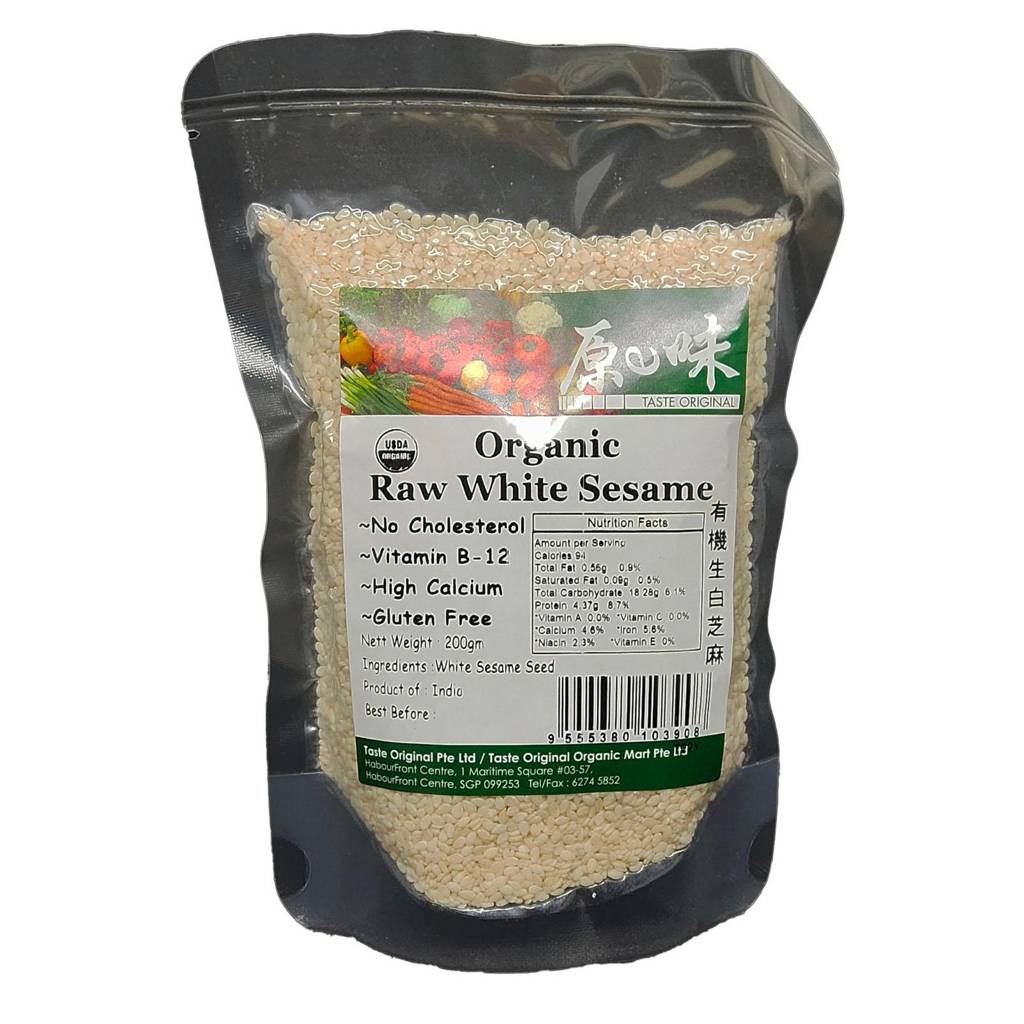 Taste Original Organic Raw White Sesame Seed NTUC FairPrice