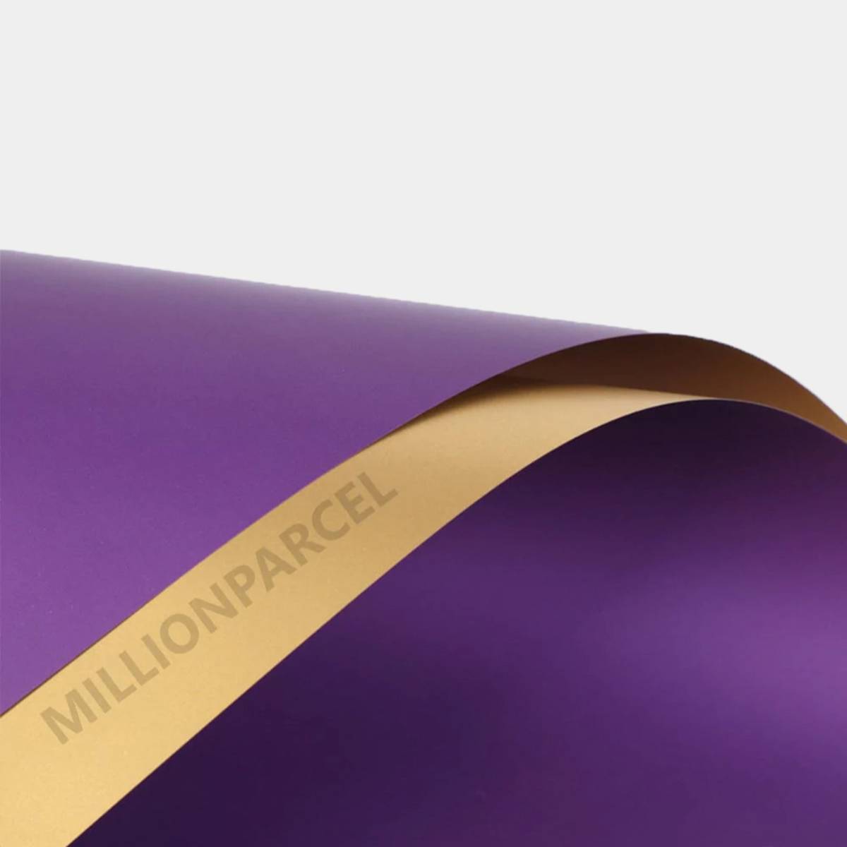 MillionParcel Flower Wrapping Paper Purple / Gold NTUC FairPrice