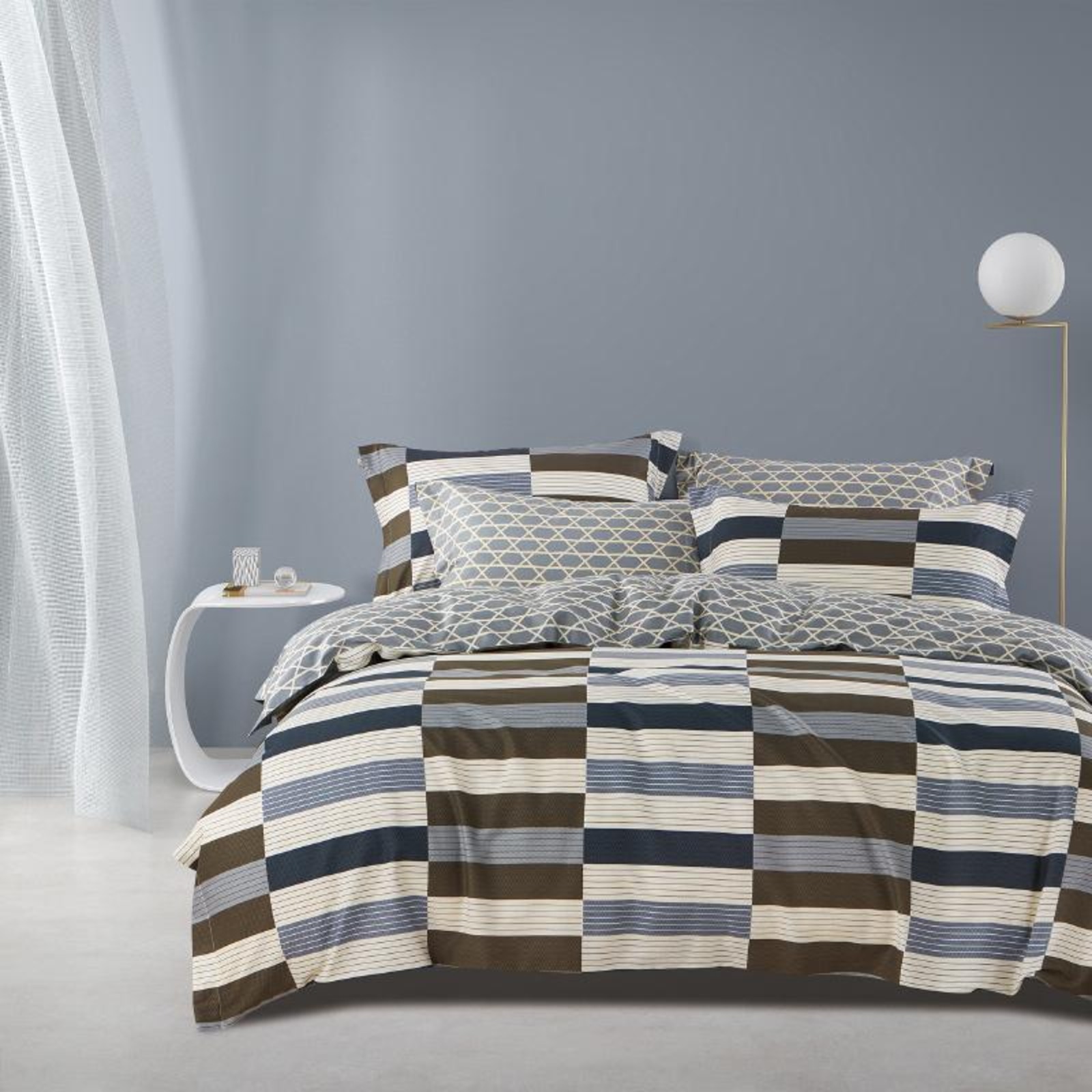 windowpane duvet cover queen