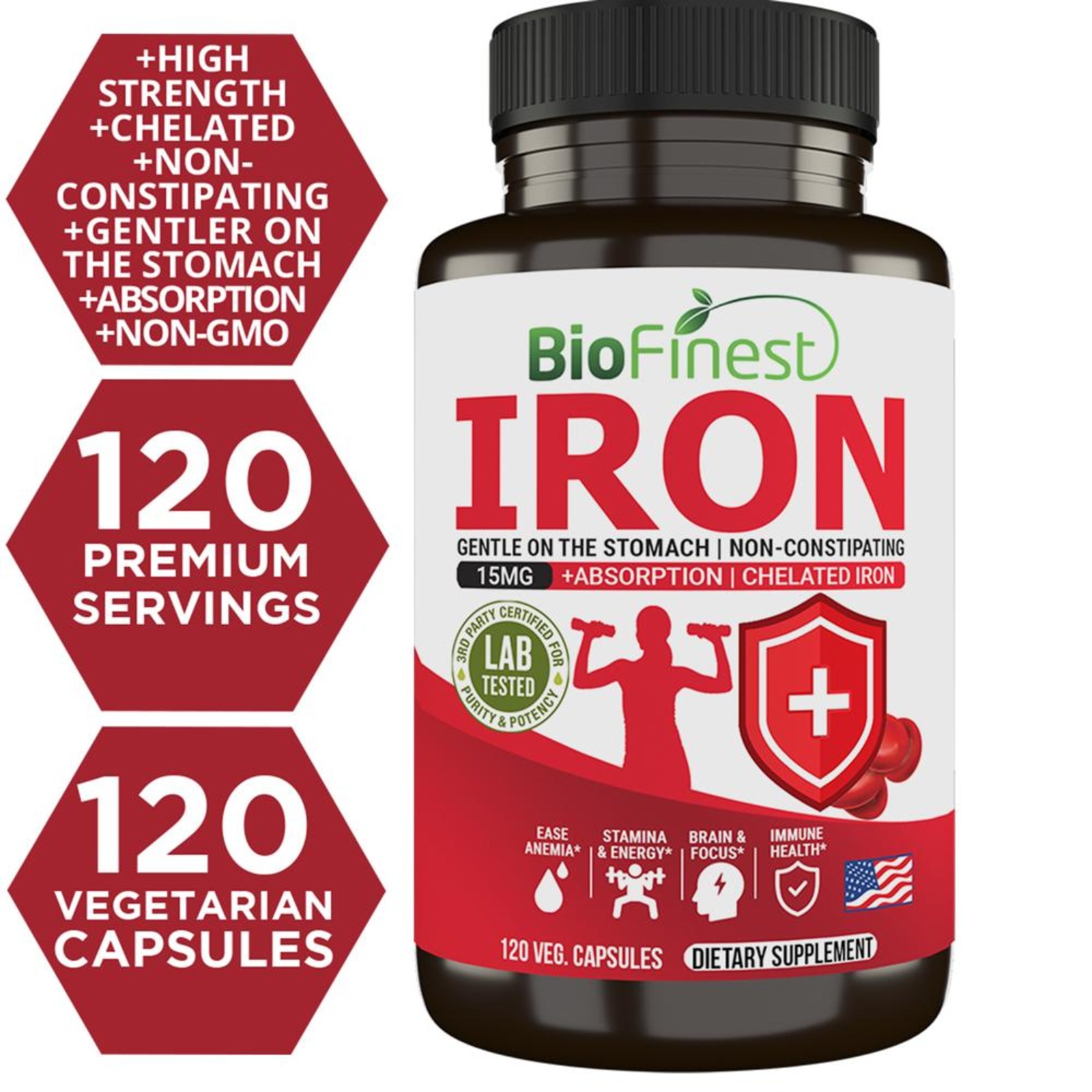 Biofinest Iron 15mg Supplement Chelated Non Constipating NTUC FairPrice