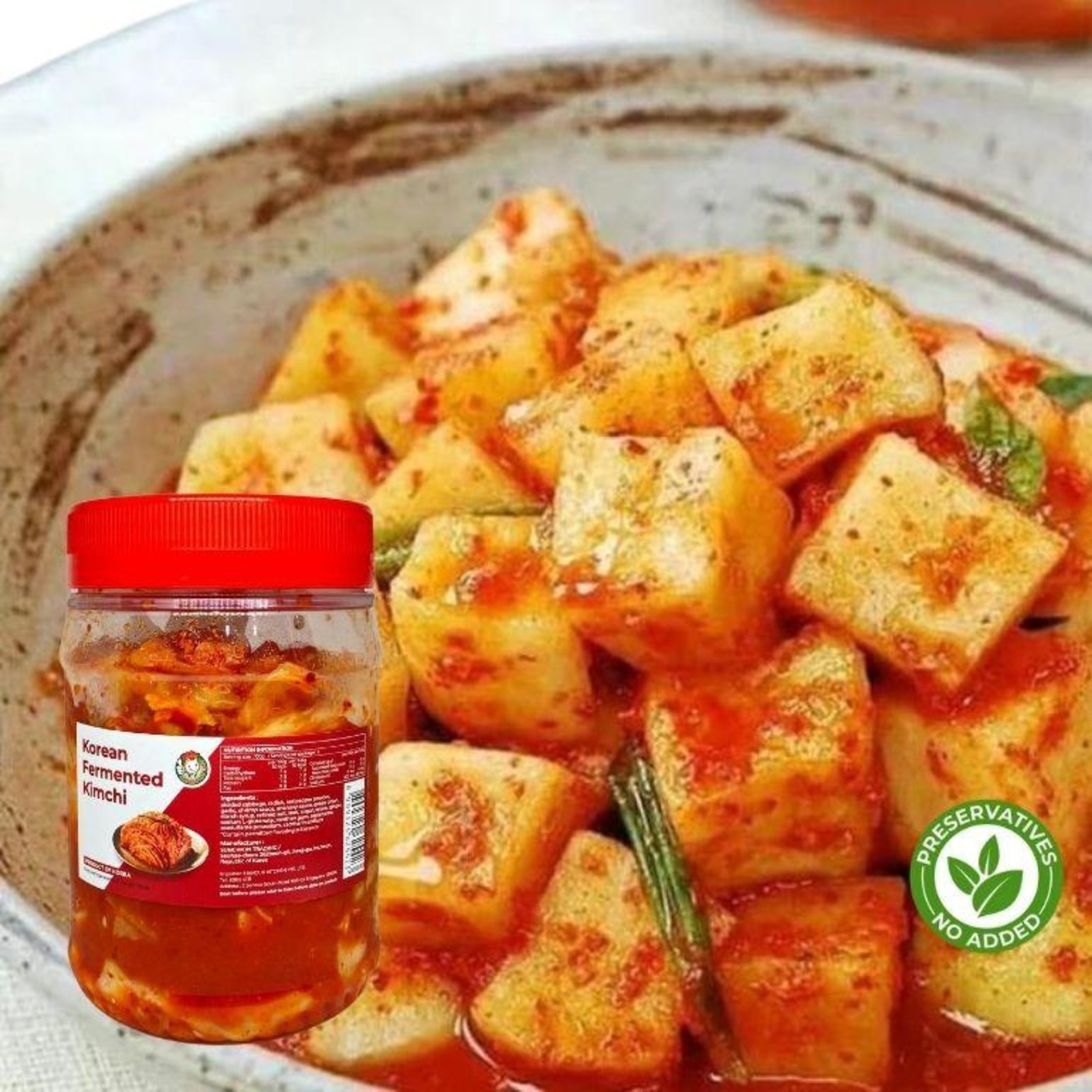 Hanguk Kitchen Freshly Made Korean Radish Kimchi NTUC FairPrice