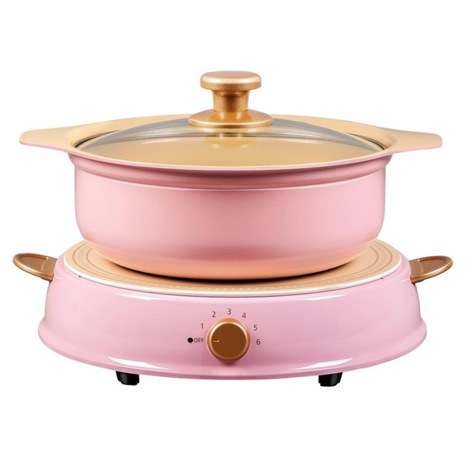 Iris Ohyama IHLR14 Ceramic Hot Pot Induction Cooker (Pink) NTUC