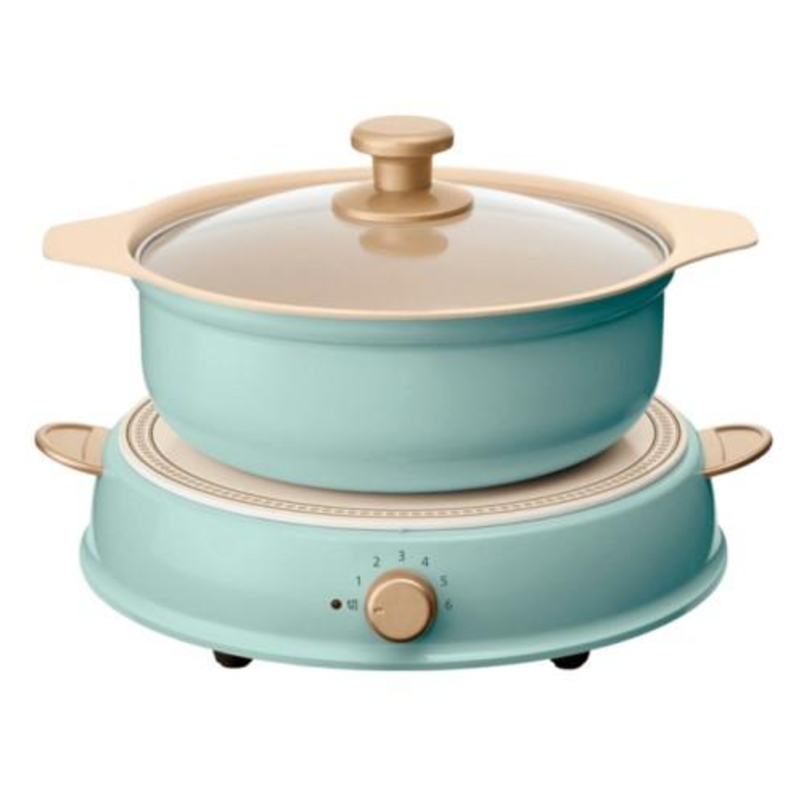 Iris Ohyama IHLR14 Ceramic Hot Pot Induction Cooker (Blue) NTUC