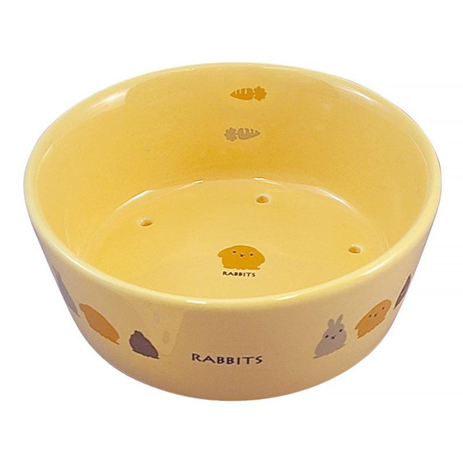 Marukan Round Porcelain Rabbit Bowl NTUC FairPrice