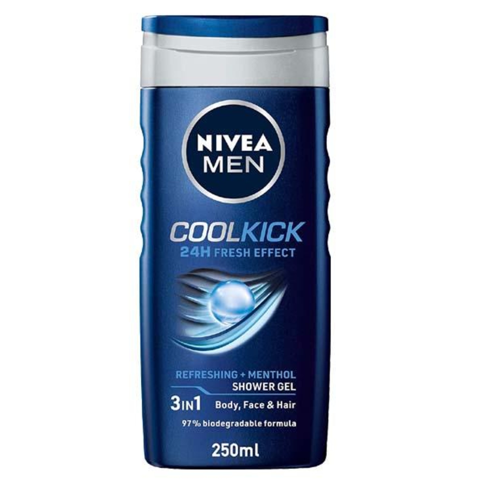 Nivea Men 3 in 1 Shower Gel Cool Kick 24H Fresh Effect Mentho NTUC