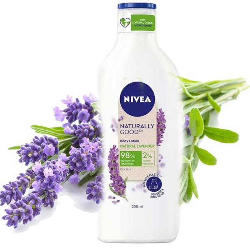 Nivea Body Lotion NaturallyGood Lavender, 98 Nat. ingredient NTUC