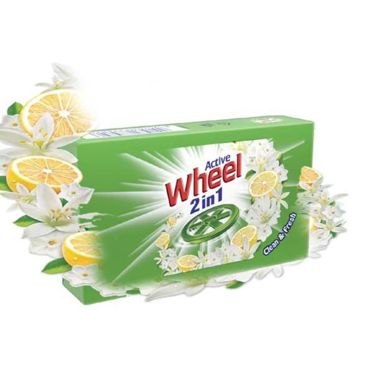 Wheel Detergent Bar Active 2 in 1 Power Clean & Fresh NTUC FairPrice