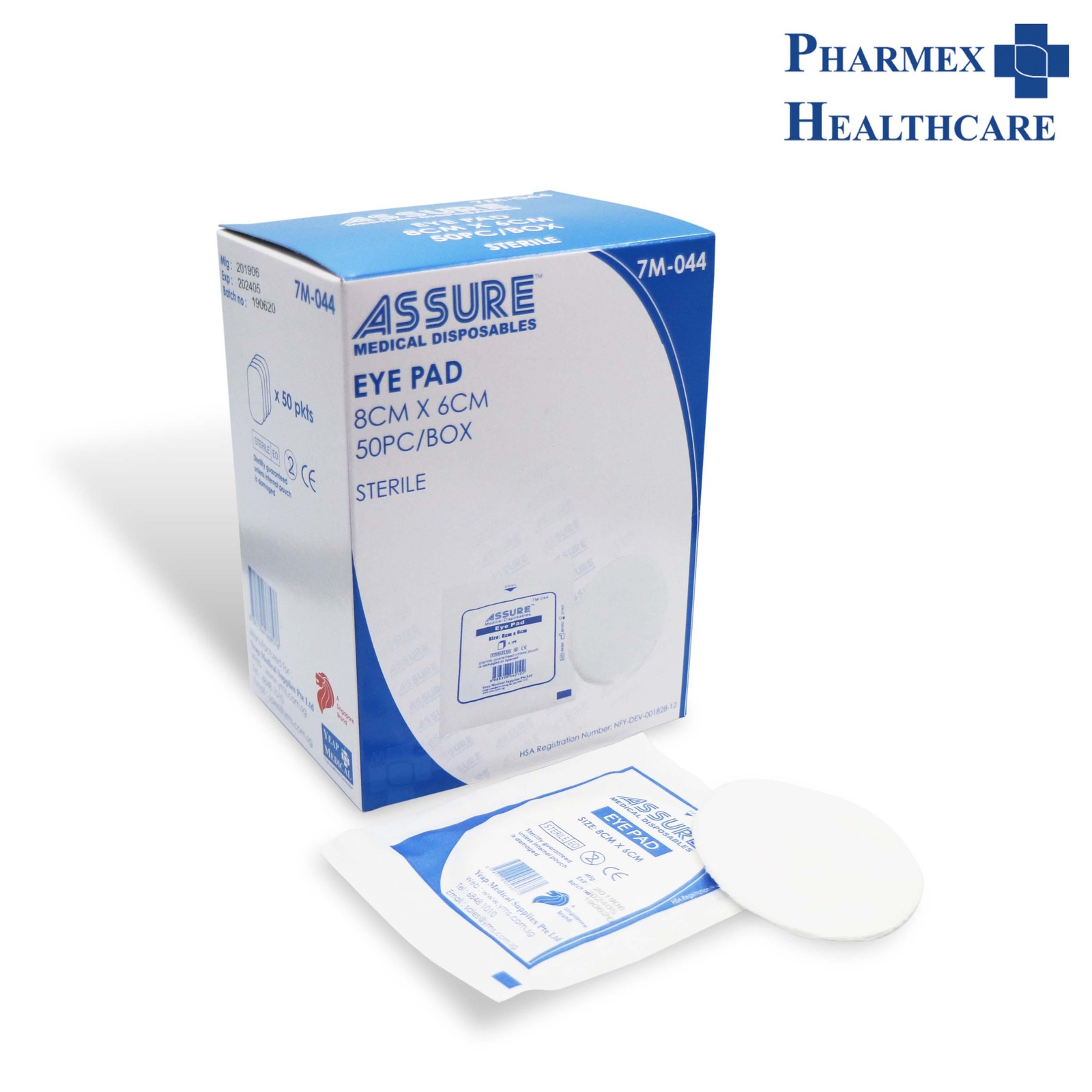 Assure Eye Pads Sterile, 8cm x 6cm NTUC FairPrice