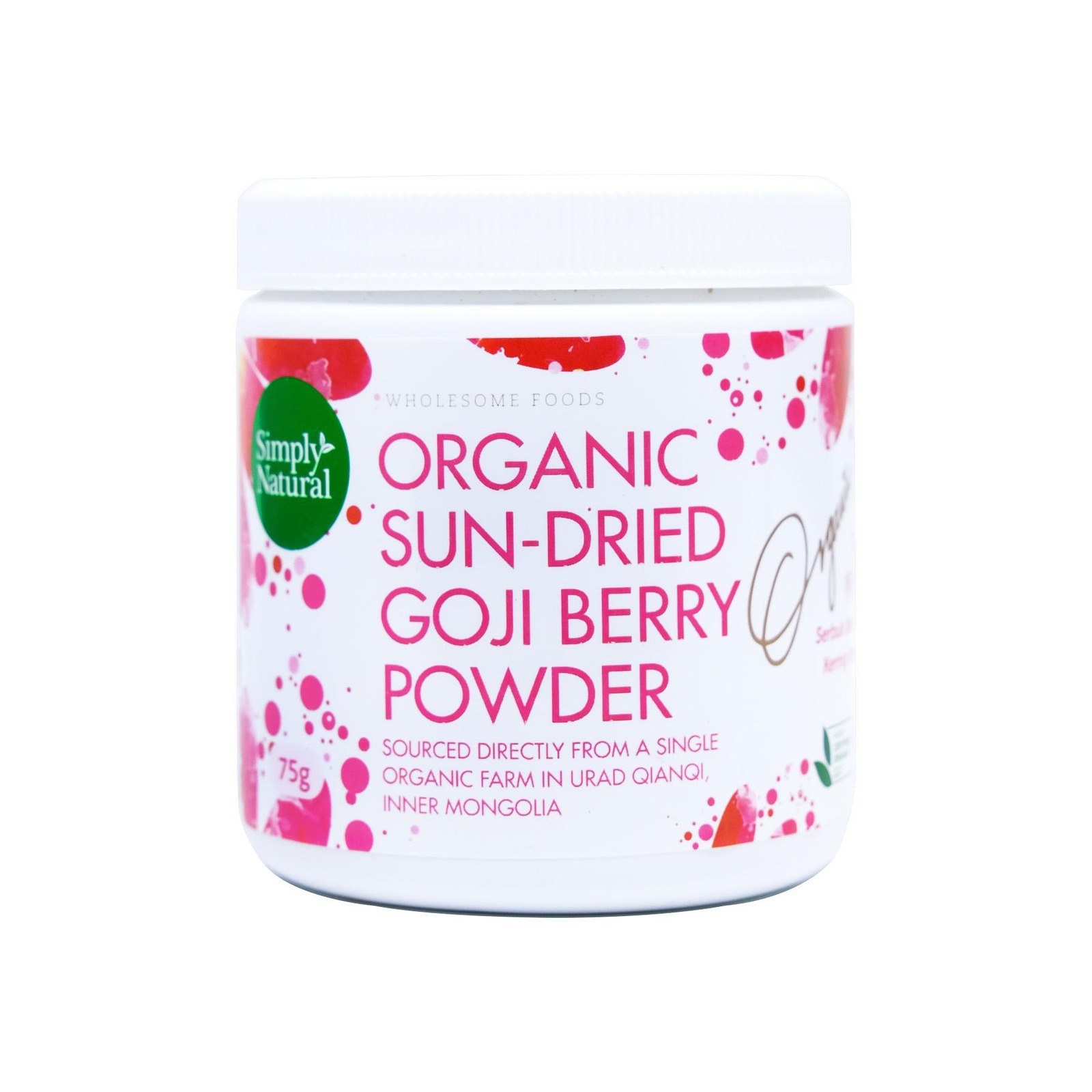 Simply Natural Organic Sun Dried Goji Berry Powder NTUC FairPrice