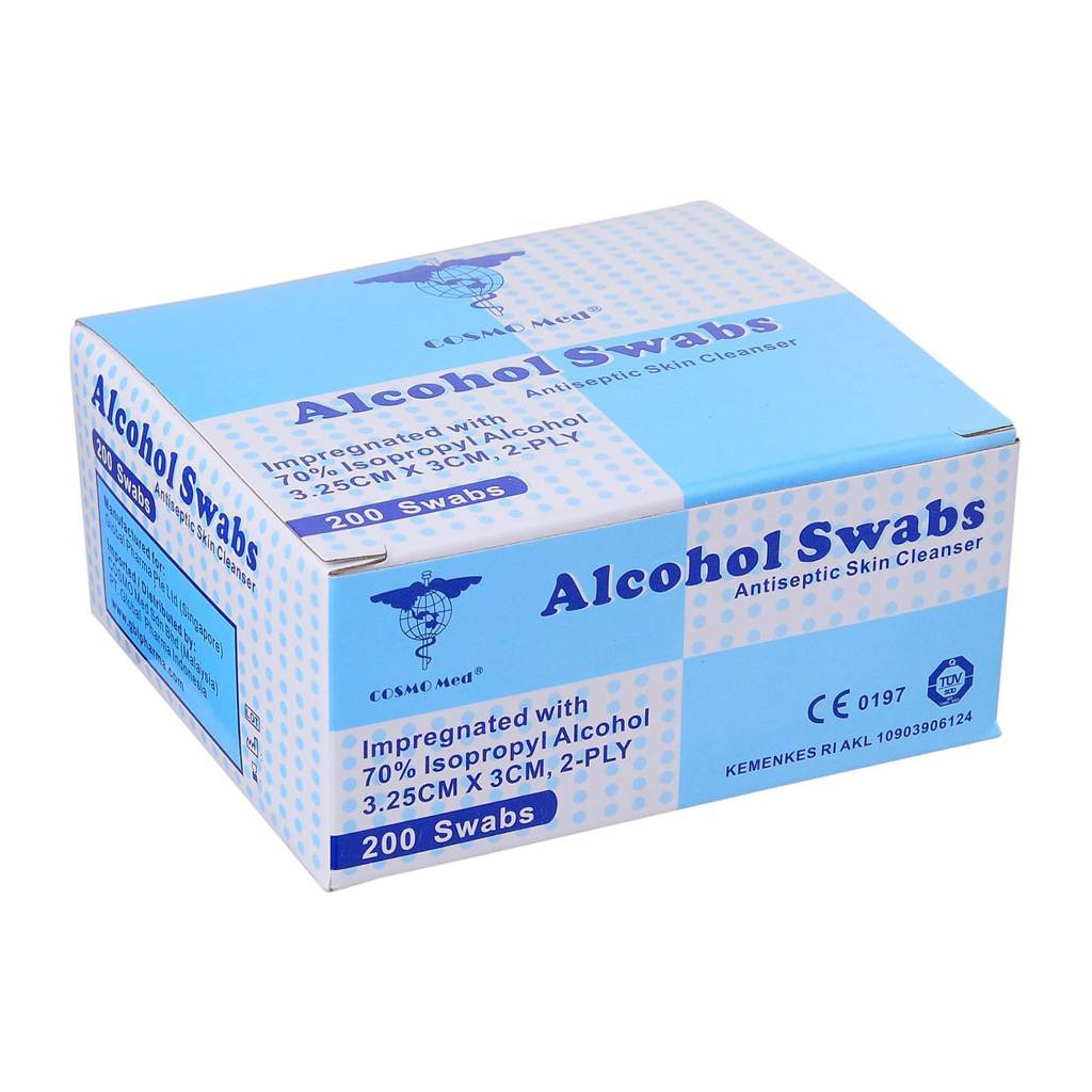 Cosmo Med Alcohol Swabs 3.25cm x 3cm NTUC FairPrice