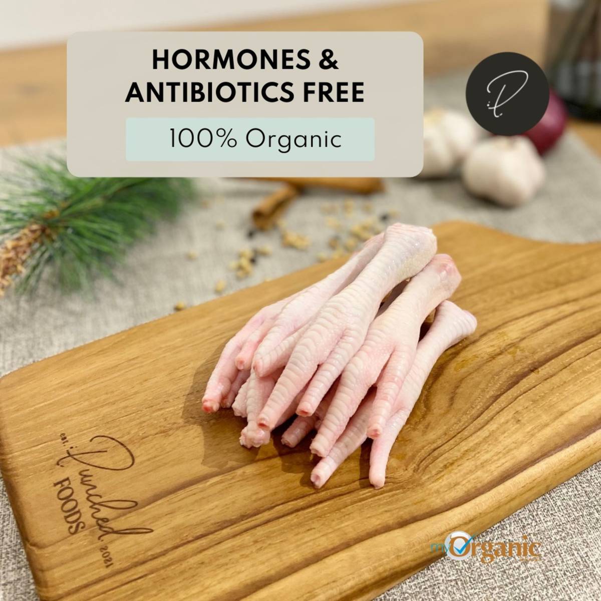 Punched Foods Organic Chicken Feet NTUC FairPrice
