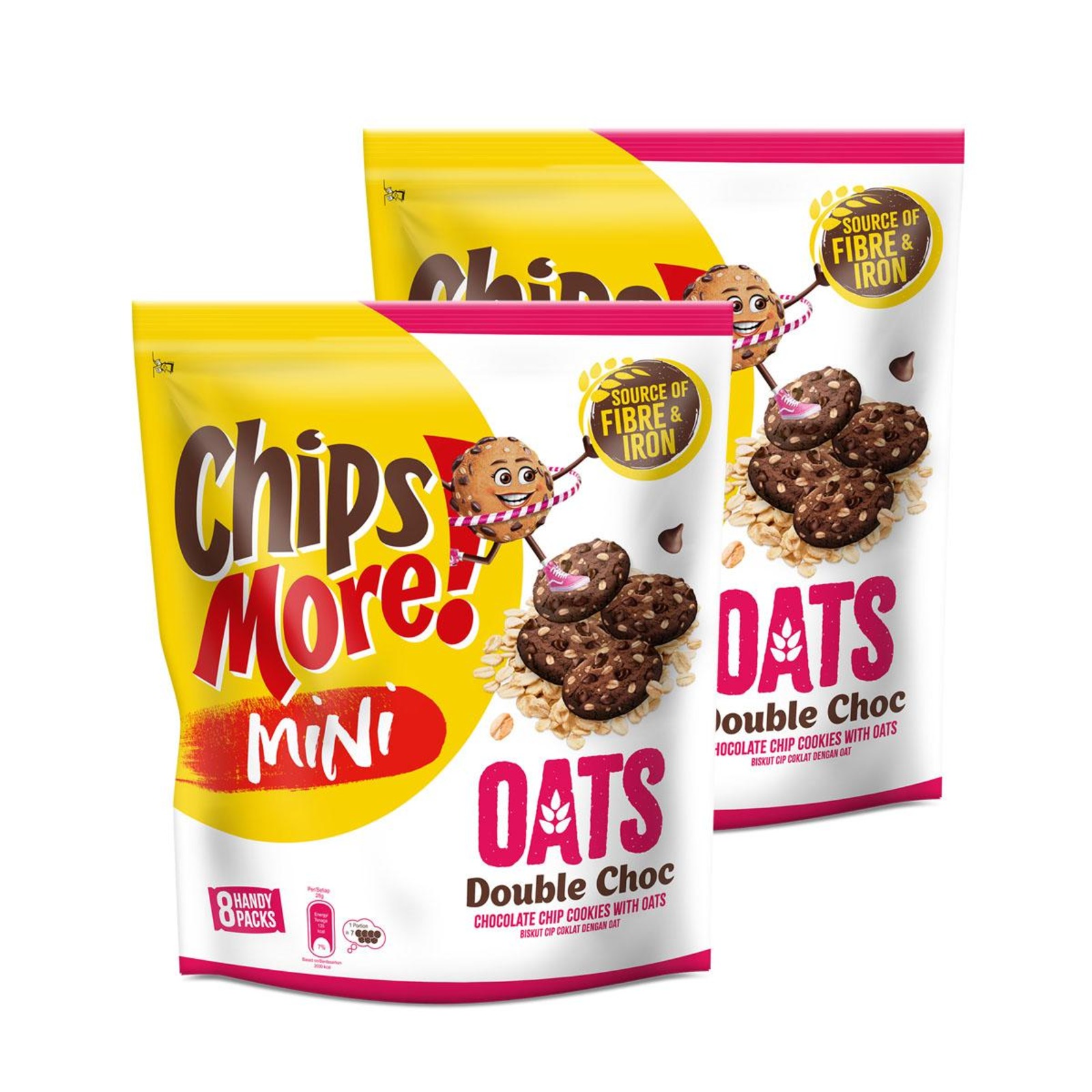 Chipsmore Mini Oats Double Chocolate Multipack Bundle of 2 NTUC FairPrice