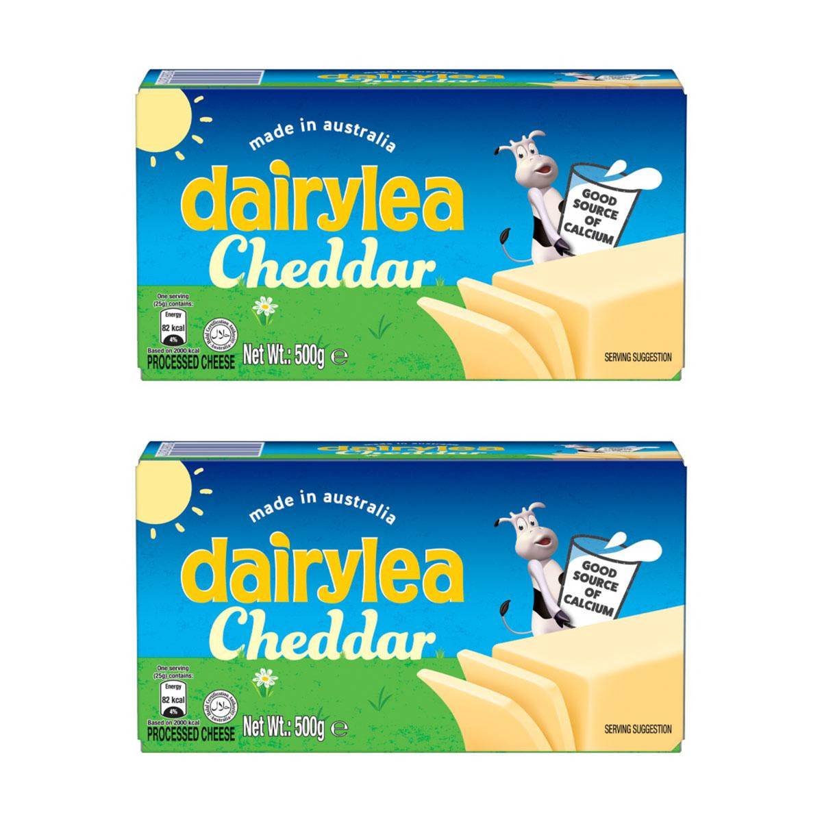 Dairylea Cheese Cheddar 500g Bundle of 2 NTUC FairPrice