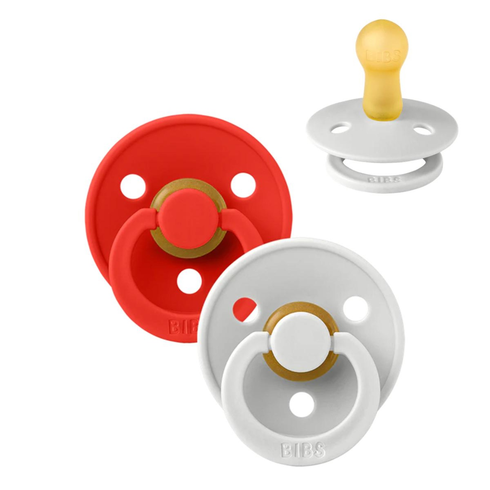 BIBS Natural Rubber Pacifier Candy Apple & Haze 0M+ NTUC FairPrice