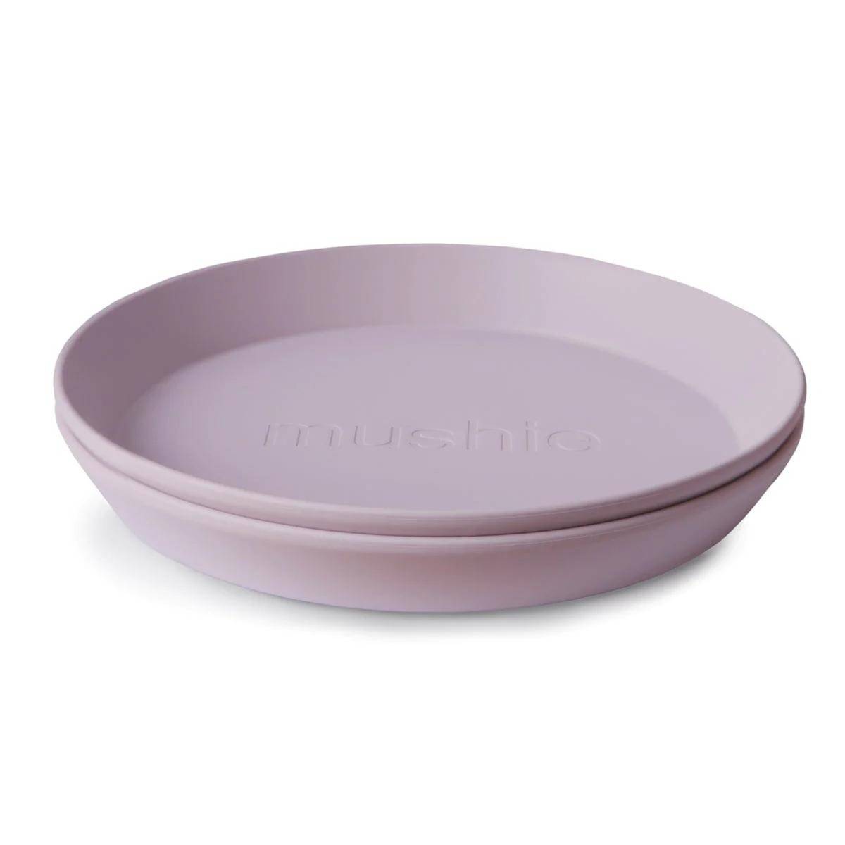 Mushie Dinner Plates Round Soft Lilac NTUC FairPrice