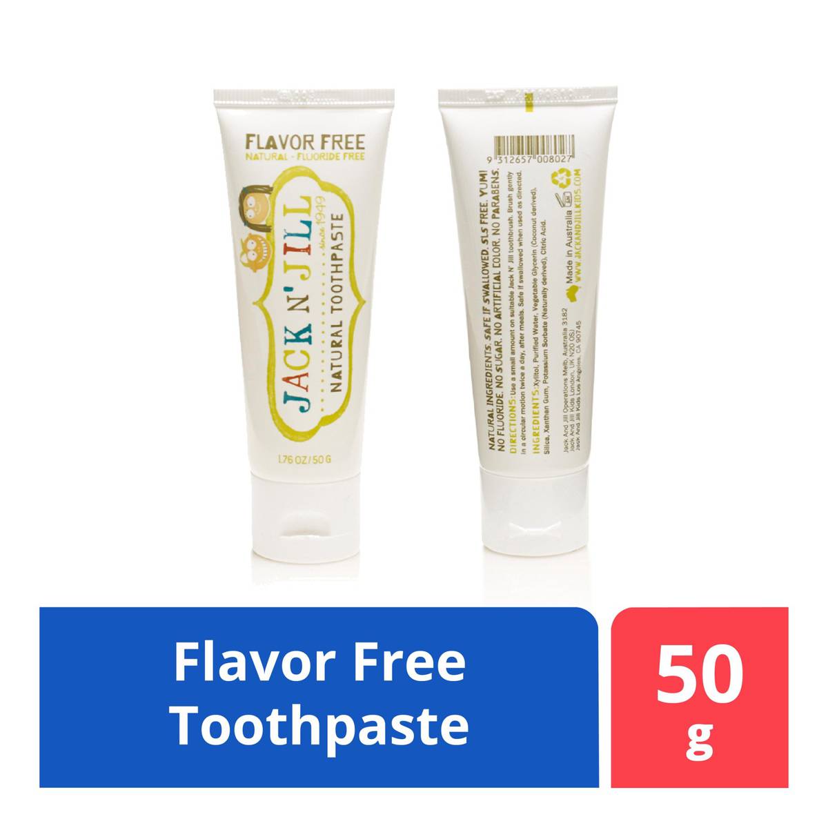 JACK N JILL Natural Toothpaste Flavour Free NTUC FairPrice