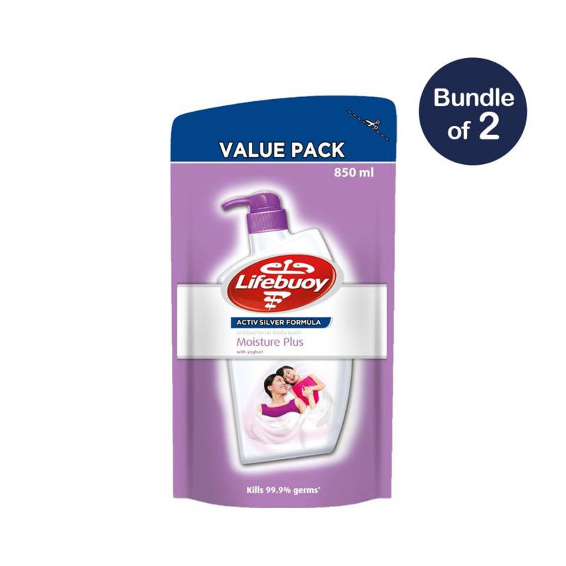 Lifebuoy Moisture Plus AntiBacterial Body Wash Refill x 2 NTUC FairPrice