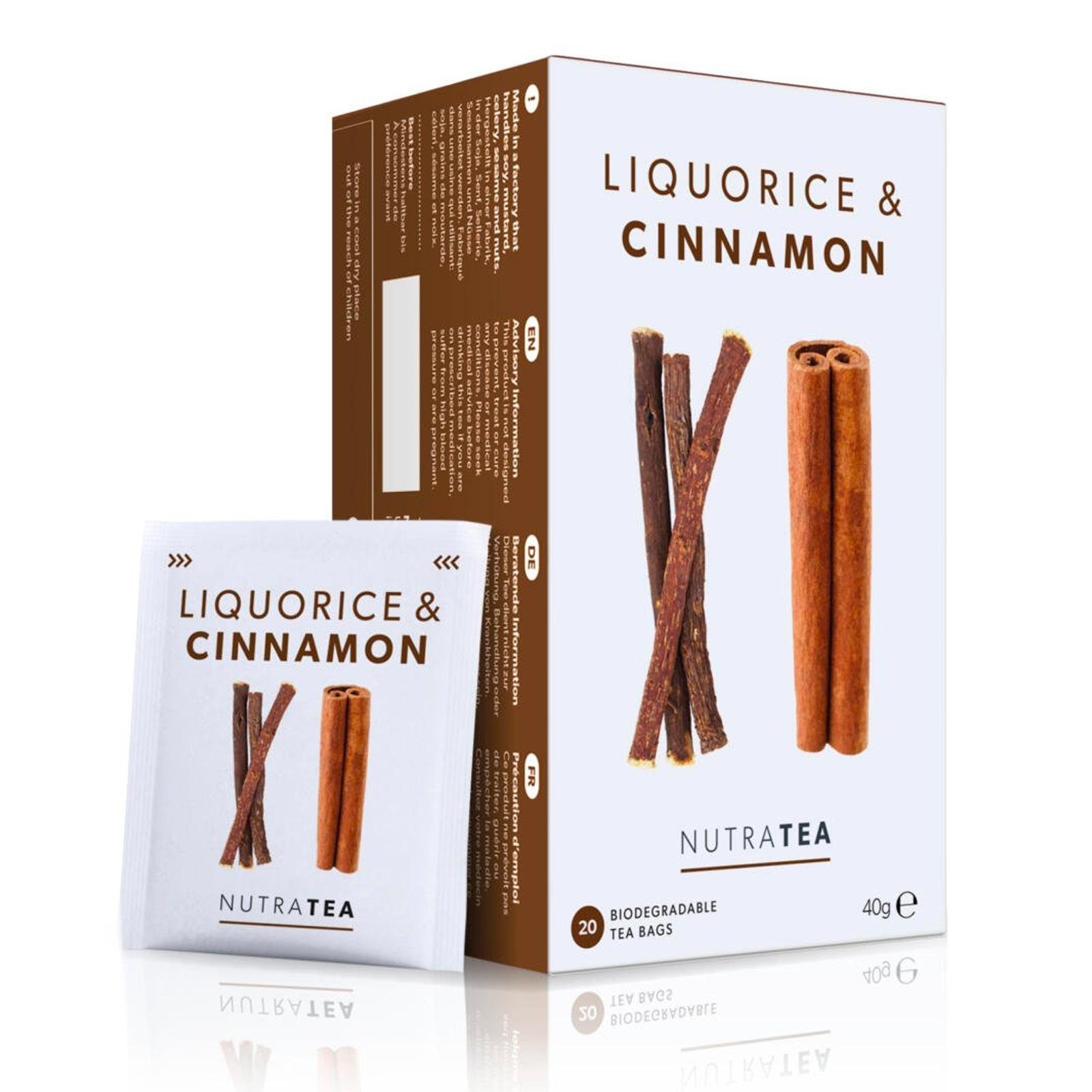 NutraTea Liquorice & Cinnamon Tea, 20 Tea Bag NTUC FairPrice