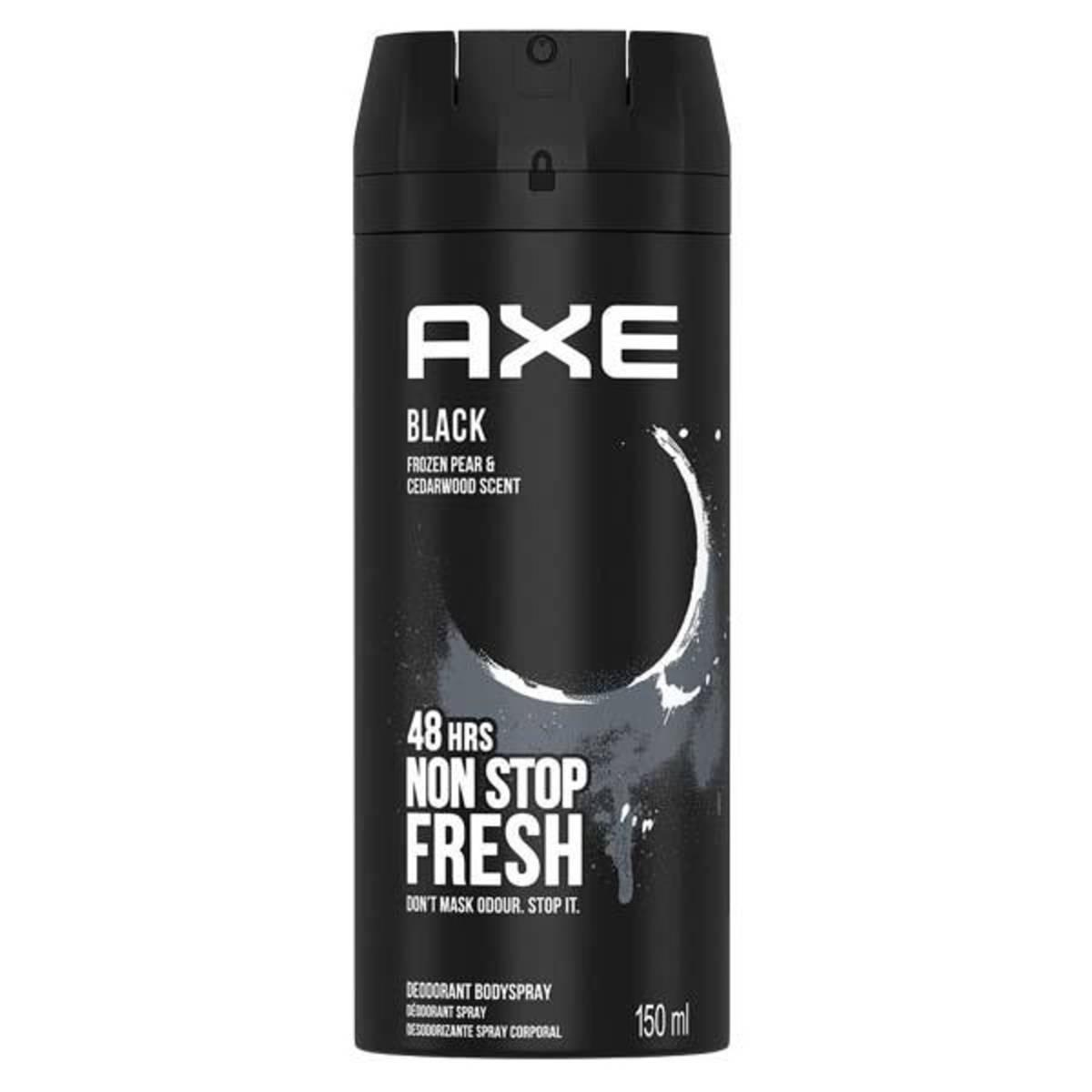 Axe Black Mens Deodorant Body Spray Frozen Pear & Cedar Wood NTUC