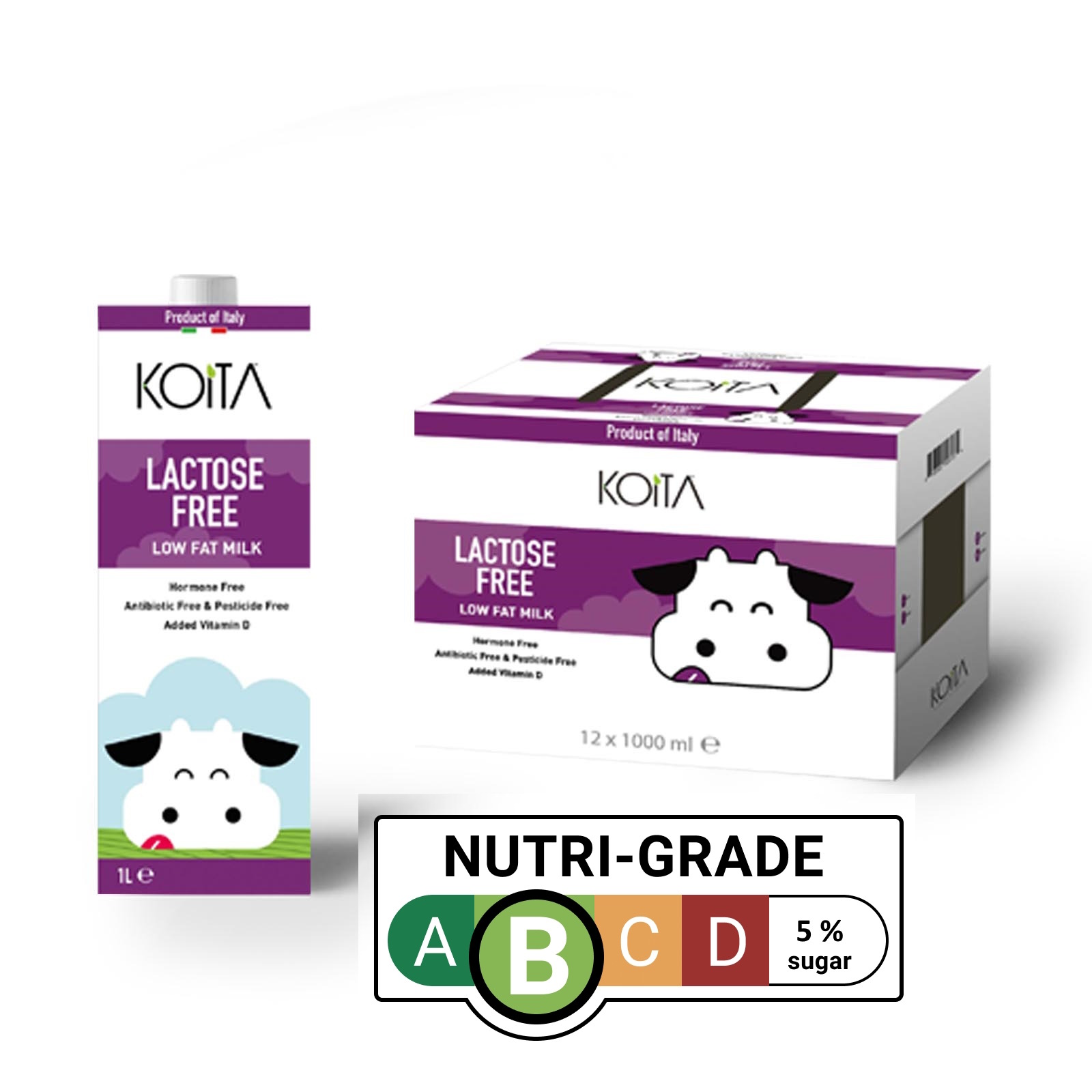 Koita Lactose Free Low Fat Milk NTUC FairPrice