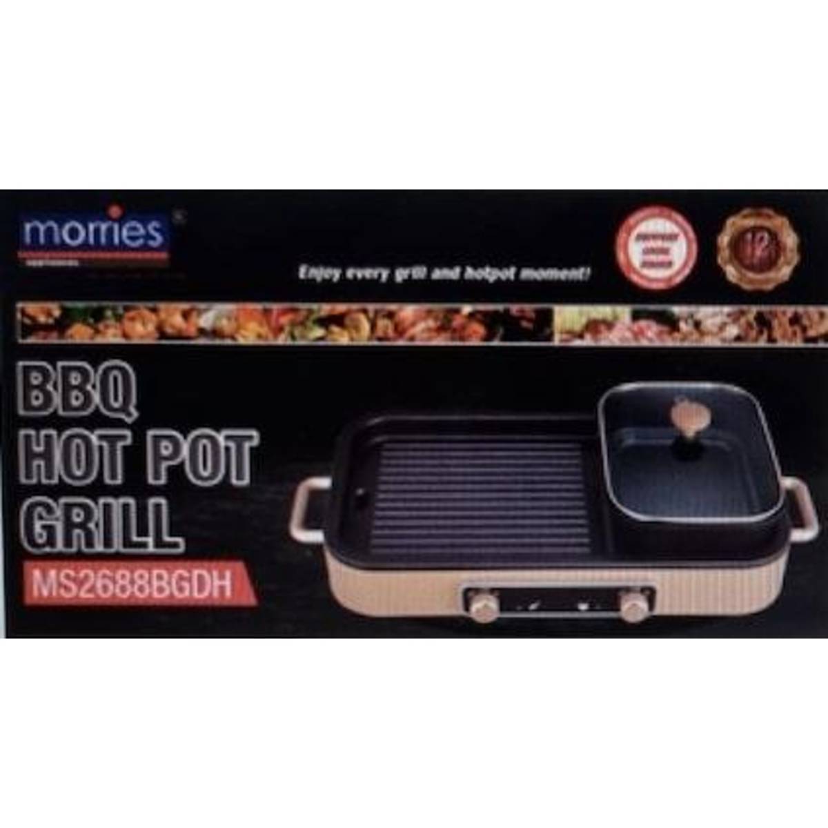 Morries BBQ Hot Pot Grill Cooker NTUC FairPrice