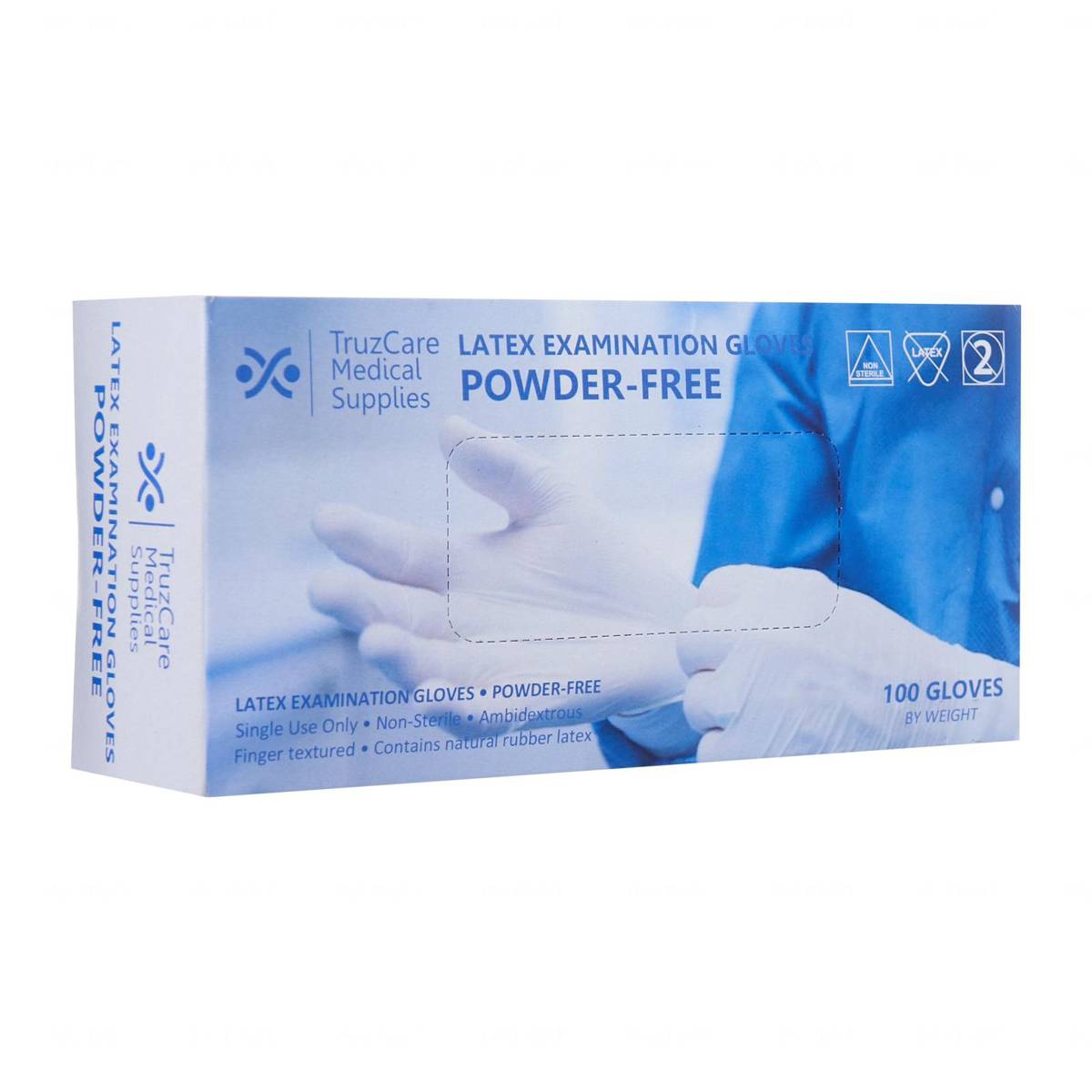 Truzcare Latex Gloves Powder Free Size L NTUC FairPrice