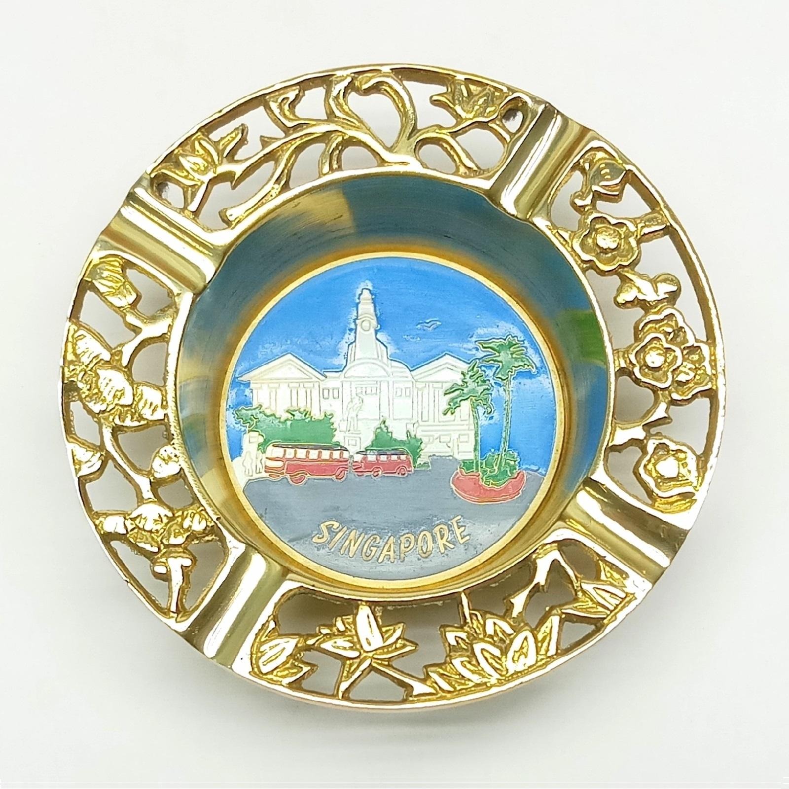 Vesta Brass Singapore National Day Souvenir Gift D11.5Cm NTUC FairPrice