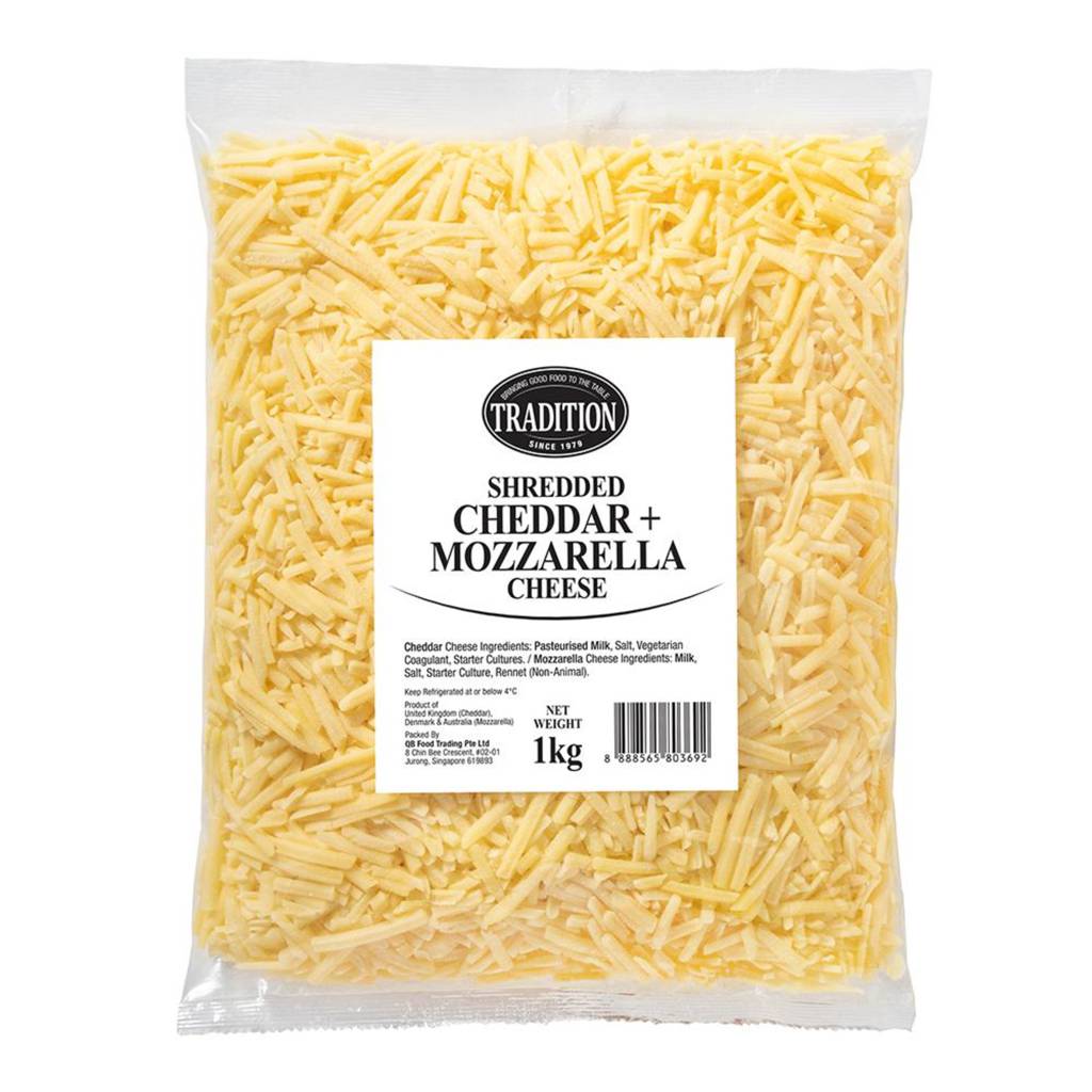 Tradition Shredded Cheddar and Mozzarella (Frozen) NTUC FairPrice