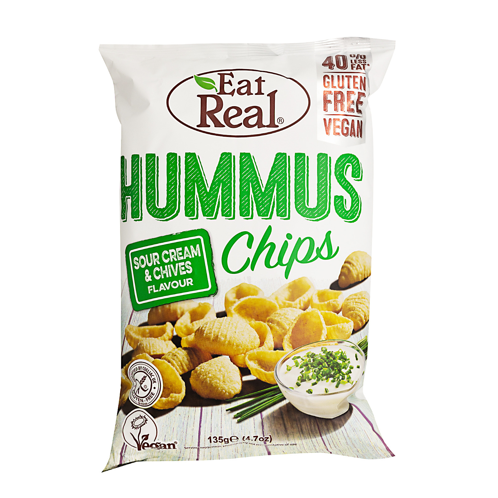 Eat Real Hummus Sour Cream Chive Chips NTUC FairPrice