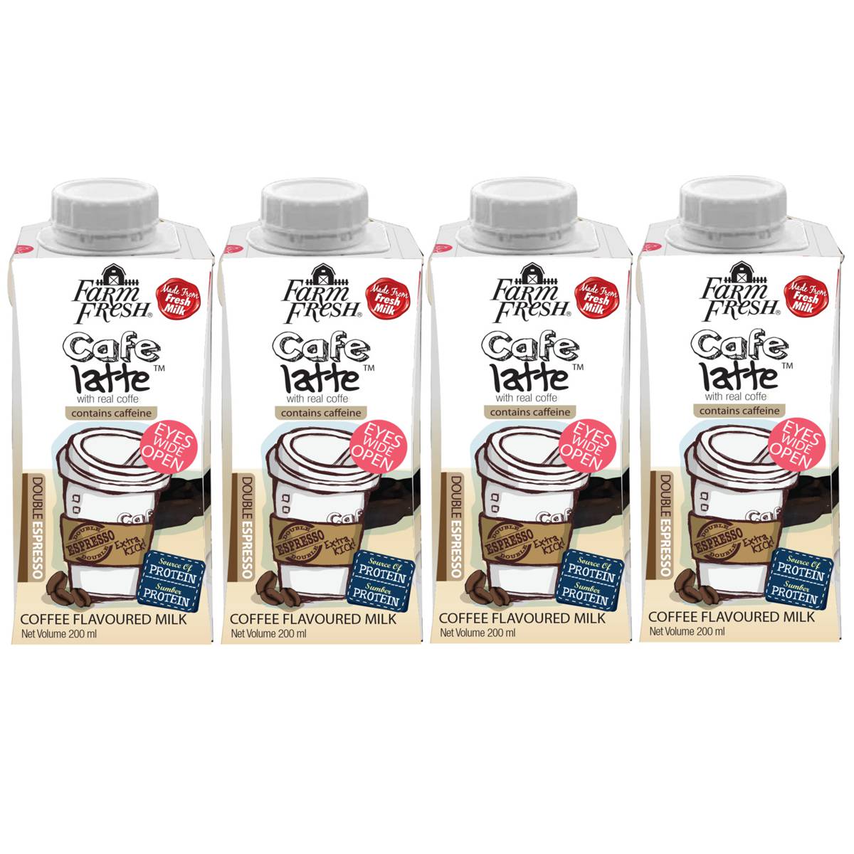 Farm Fresh UHT Cafe Latte NTUC FairPrice
