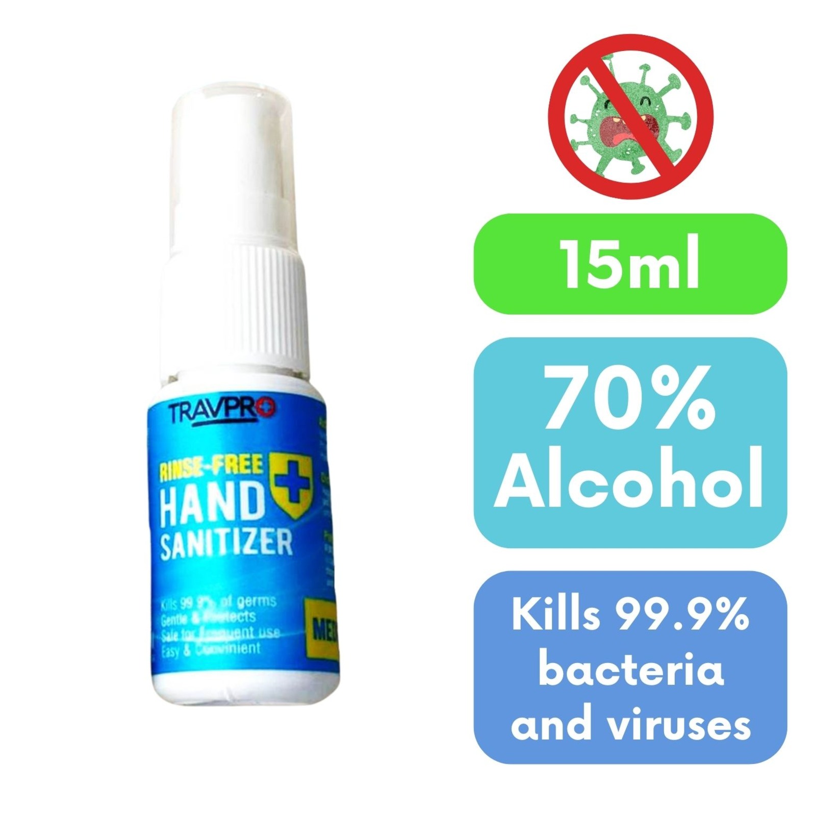 Travpro Rinse Free Hand Sanitizer Spray NTUC FairPrice