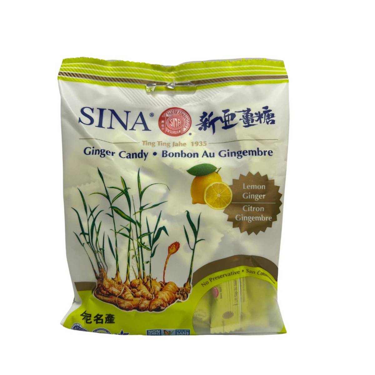 Sina Ginger Candy Pack Lemon NTUC FairPrice