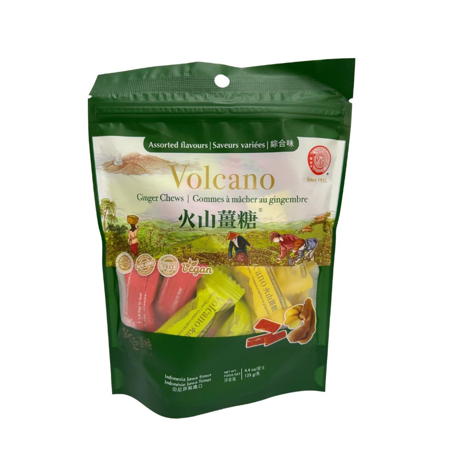 Sina Volcano Ginger Candy Pack Assorted NTUC FairPrice