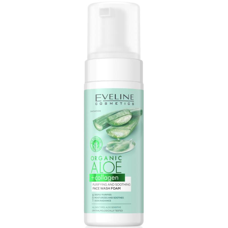 Eveline Organic Aloe+Collagen Purifying & Soothing Face Wash NTUC