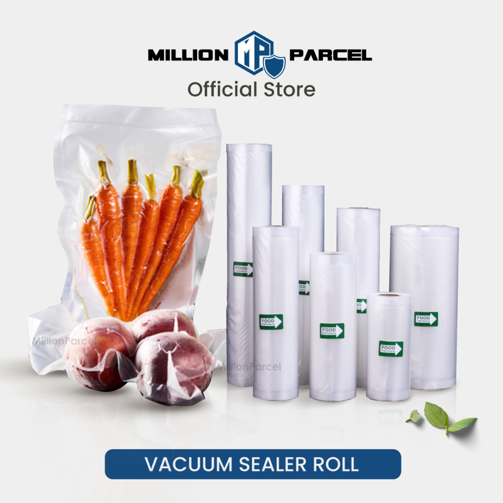 MillionParcel Transparent Vacuum Sealer Bag 12 x 500cm NTUC FairPrice