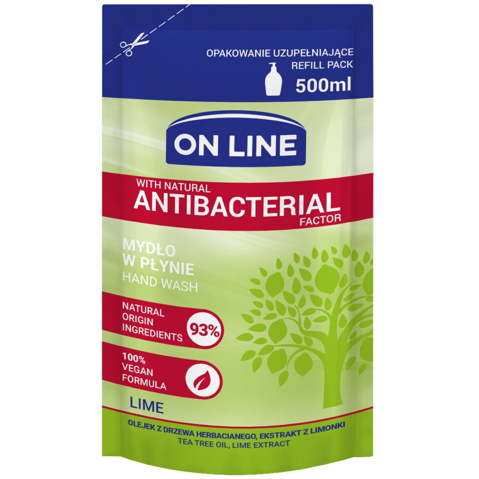 On Line Antibacterial Hand Wash Lime Refill NTUC FairPrice