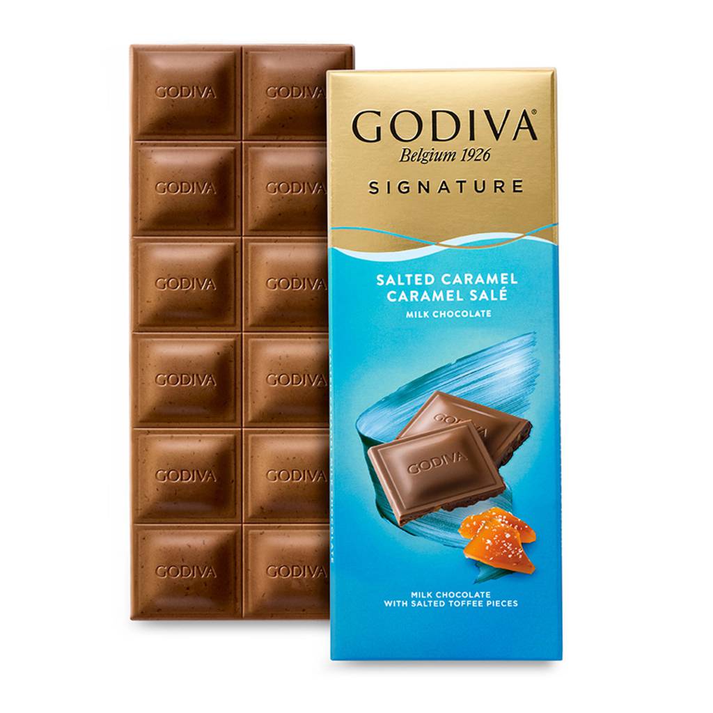 Godiva Signature Milk Chocolate Salted Caramel Bar NTUC FairPrice