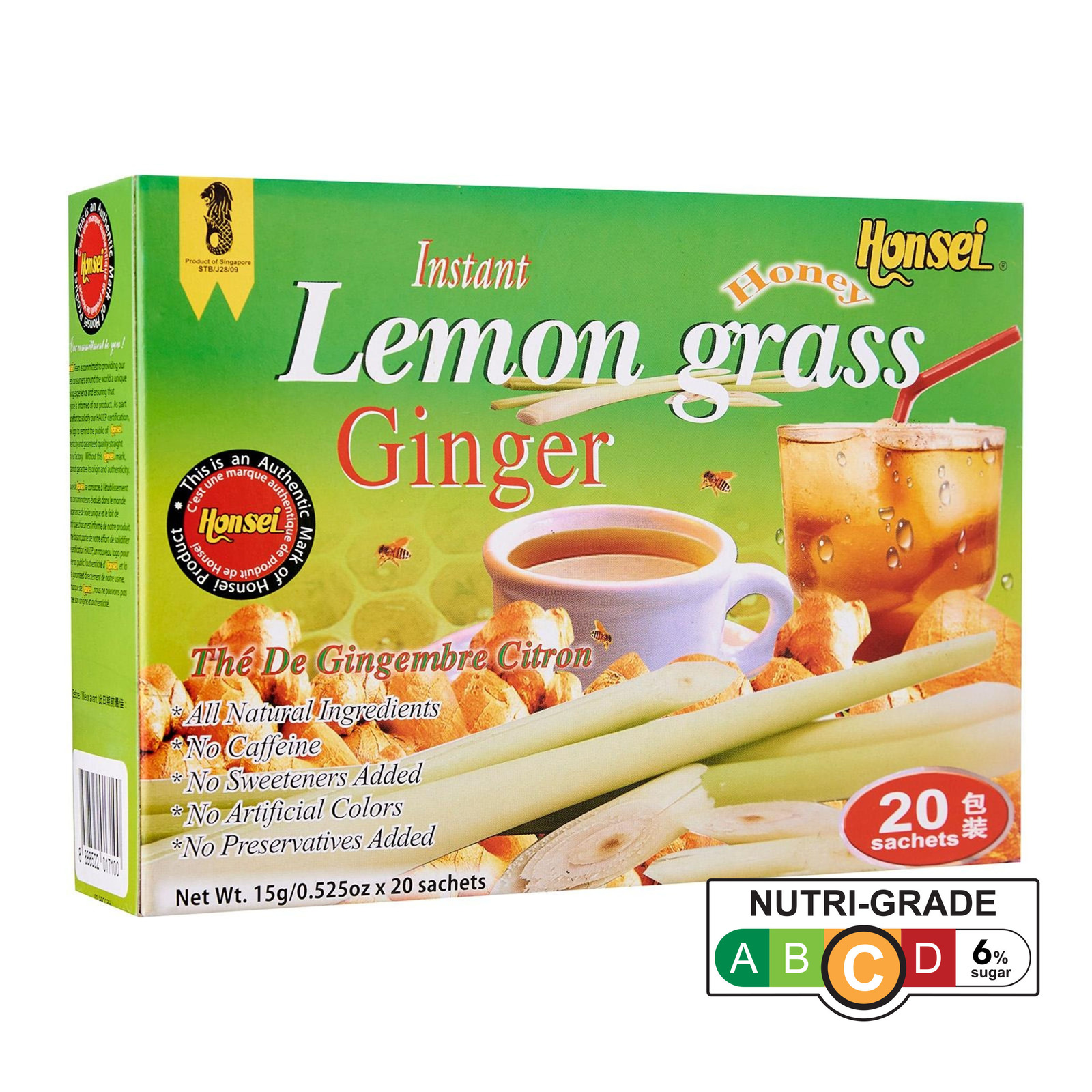 Honsei Honey Lemongrass Ginger Tea NTUC FairPrice