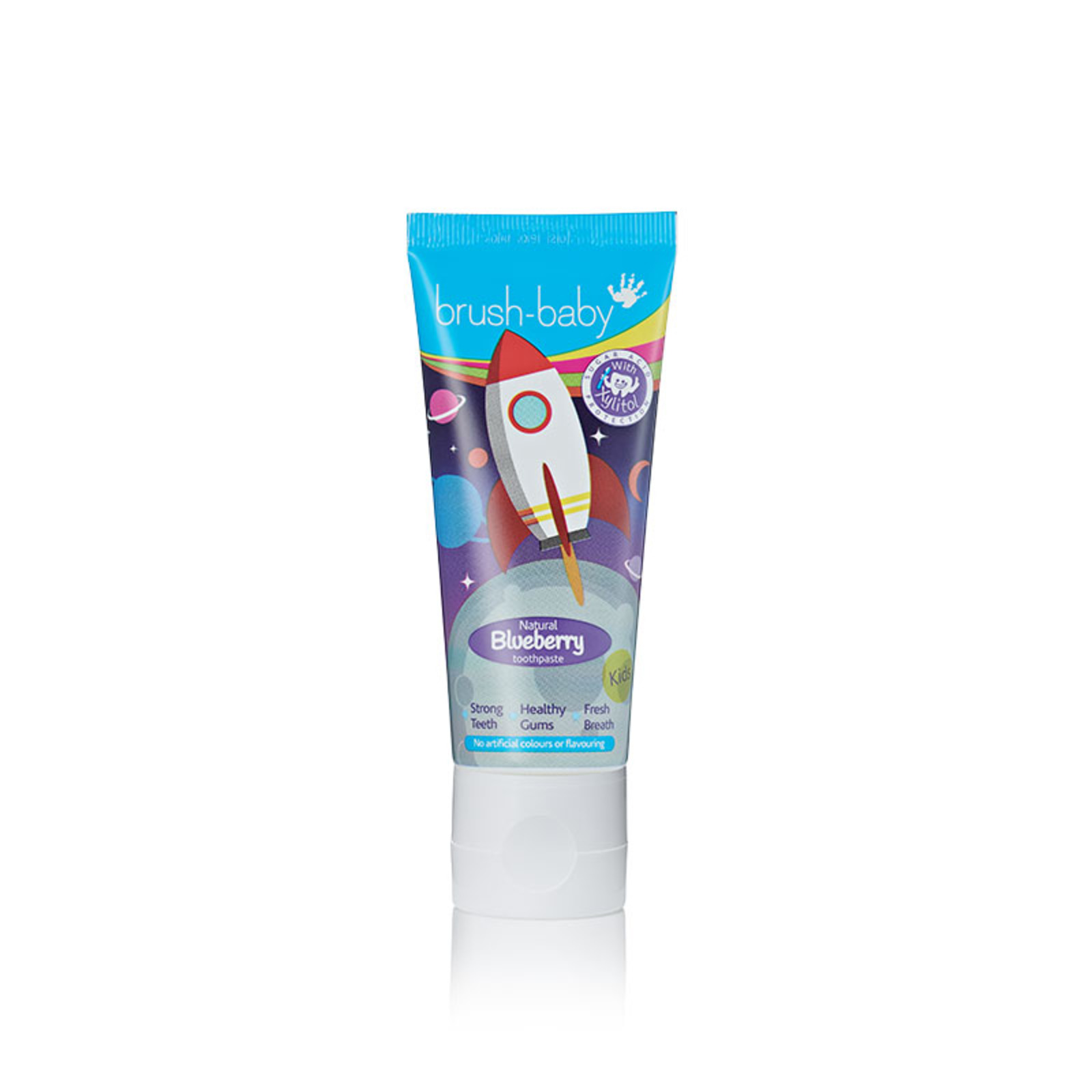 BrushBaby Toothpaste 3 yrs+ Blueberry Rocket NTUC FairPrice